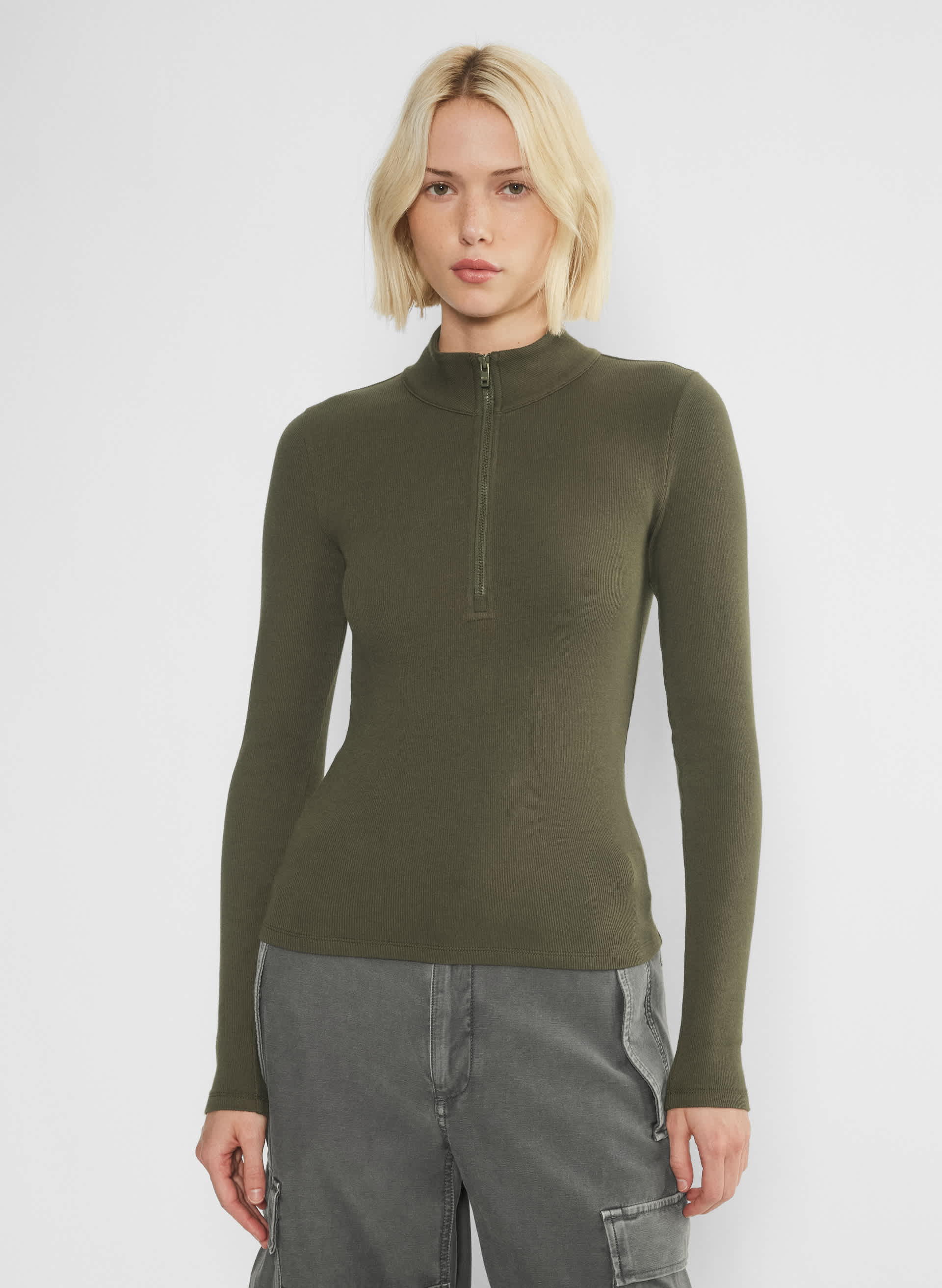 Homestretch™ Mockneck 1/2 Zip Longsleeve | Aritzia US