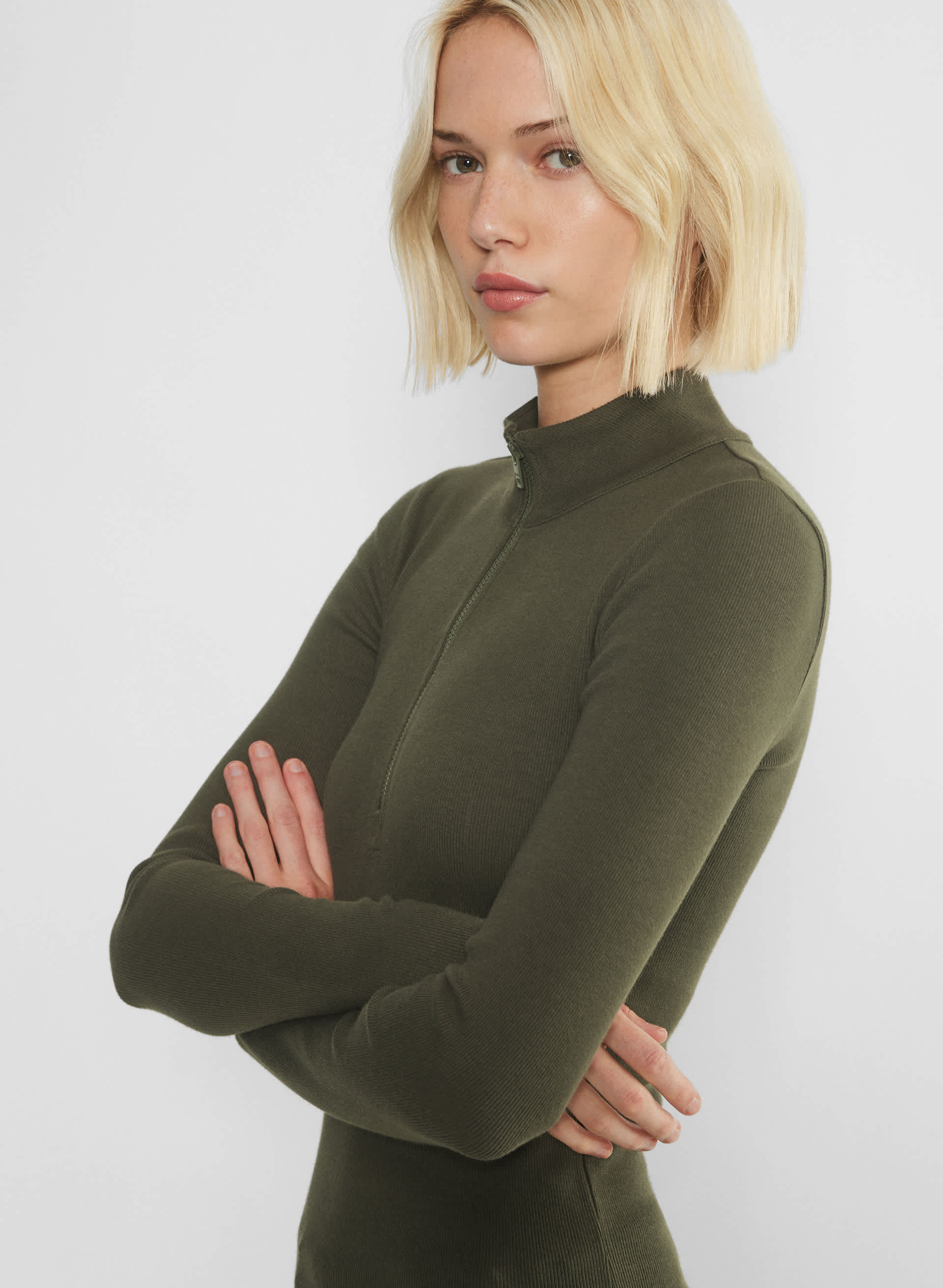 Homestretch™ Mockneck 1/2 Zip Longsleeve | Aritzia US