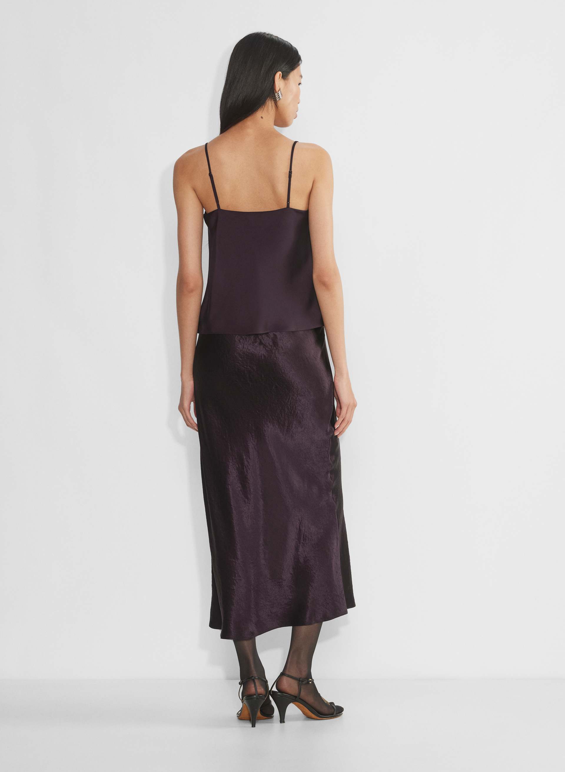 Cowlneck Satin Camisole | Aritzia US