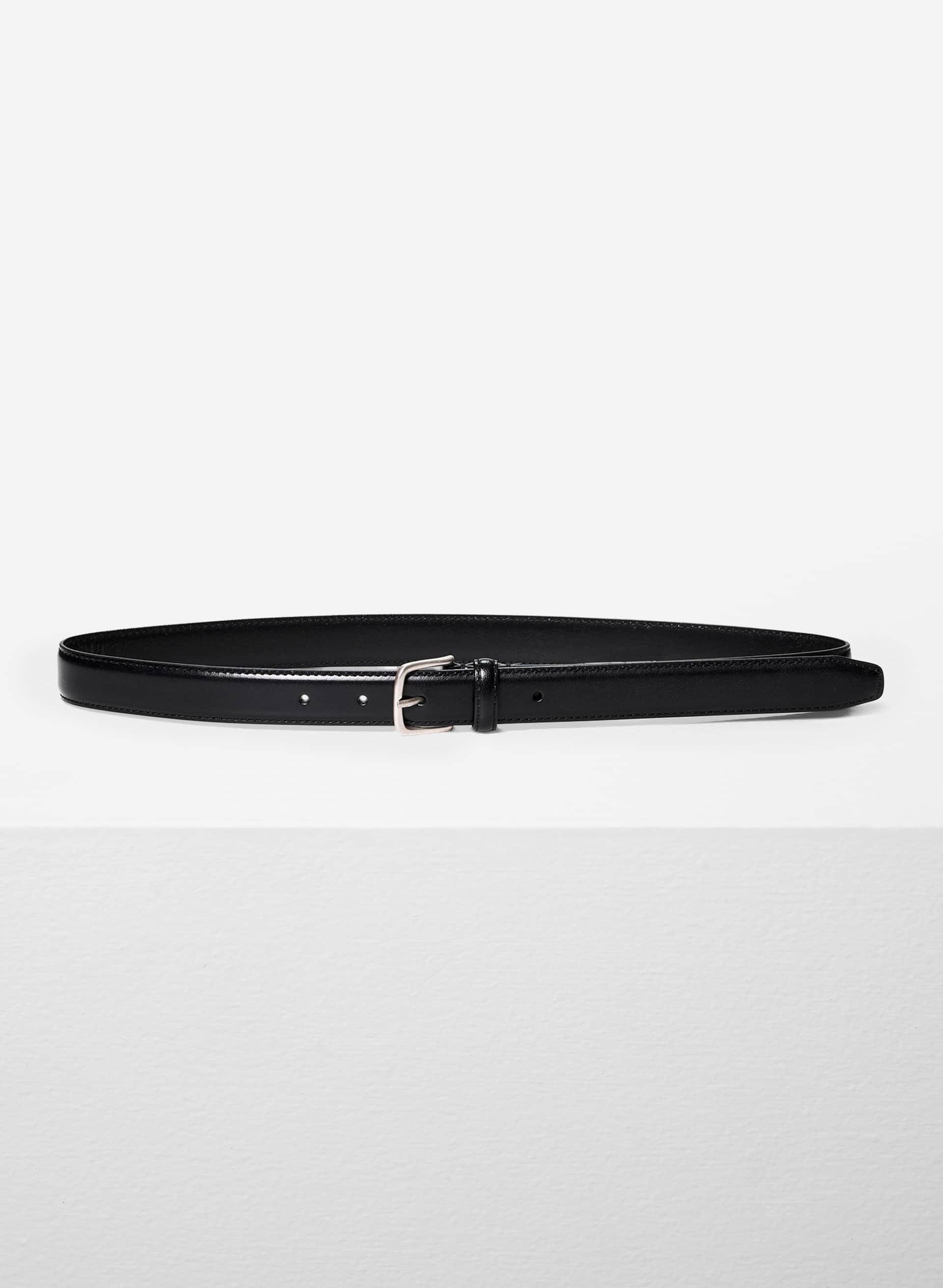 ESSENTIAL SOLID BRASS LEATHER BELT | Aritzia