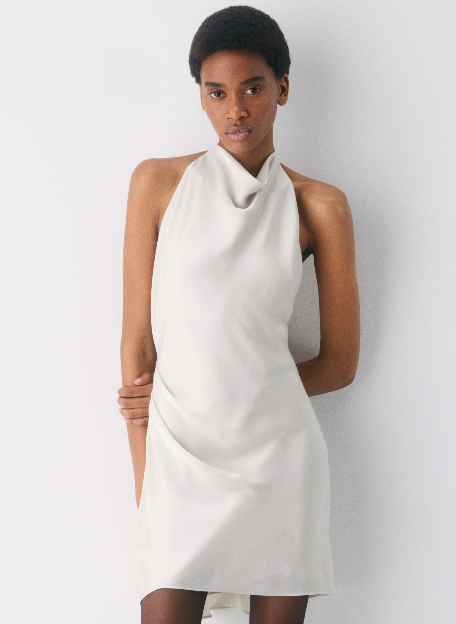 AUDIENCE SATIN MINI DRESS | Aritzia