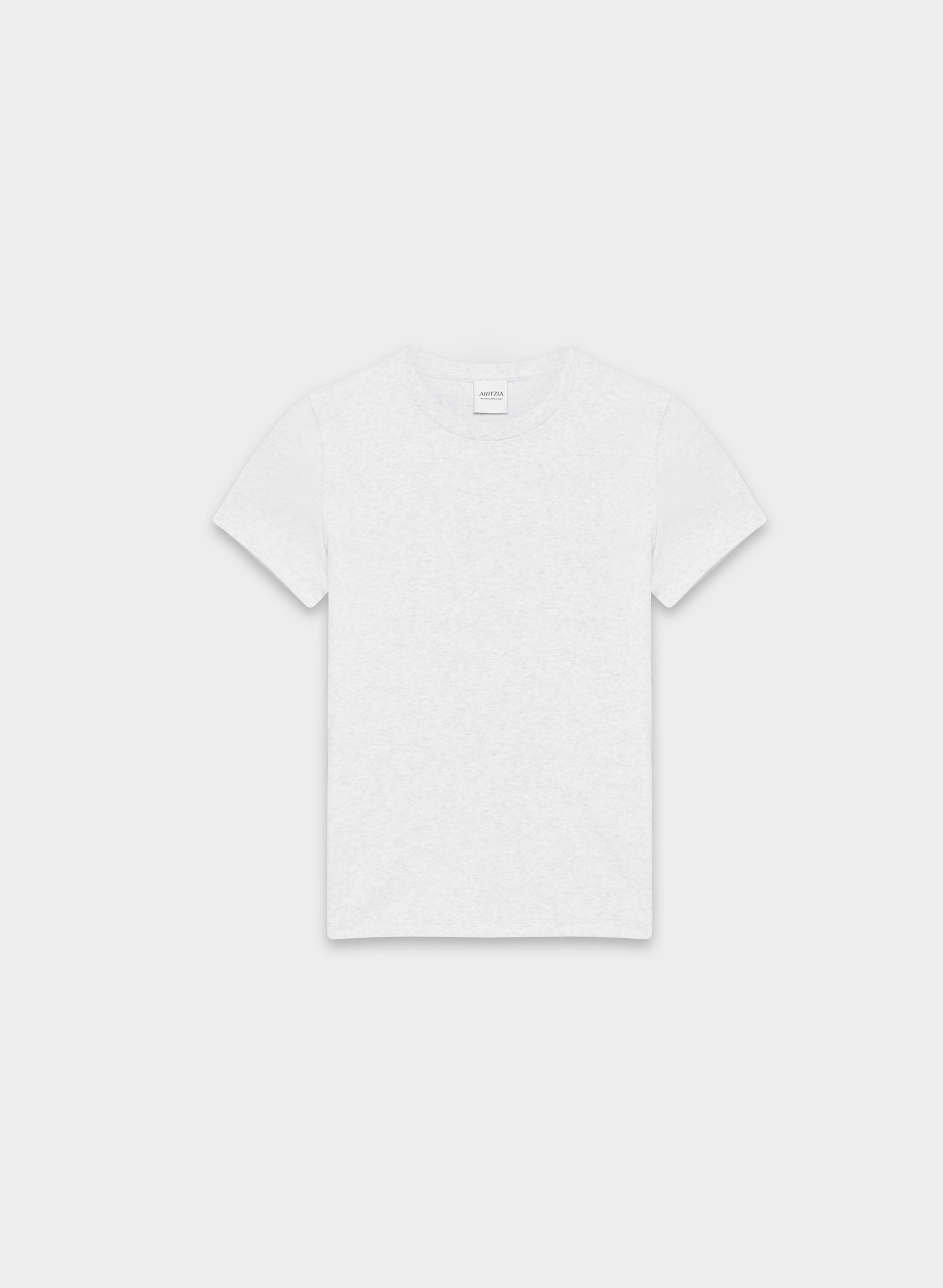 HOMESTRETCH™ RIB TUNE T-SHIRT - Stretchy ribbed cotton crewneck t-shirt. 