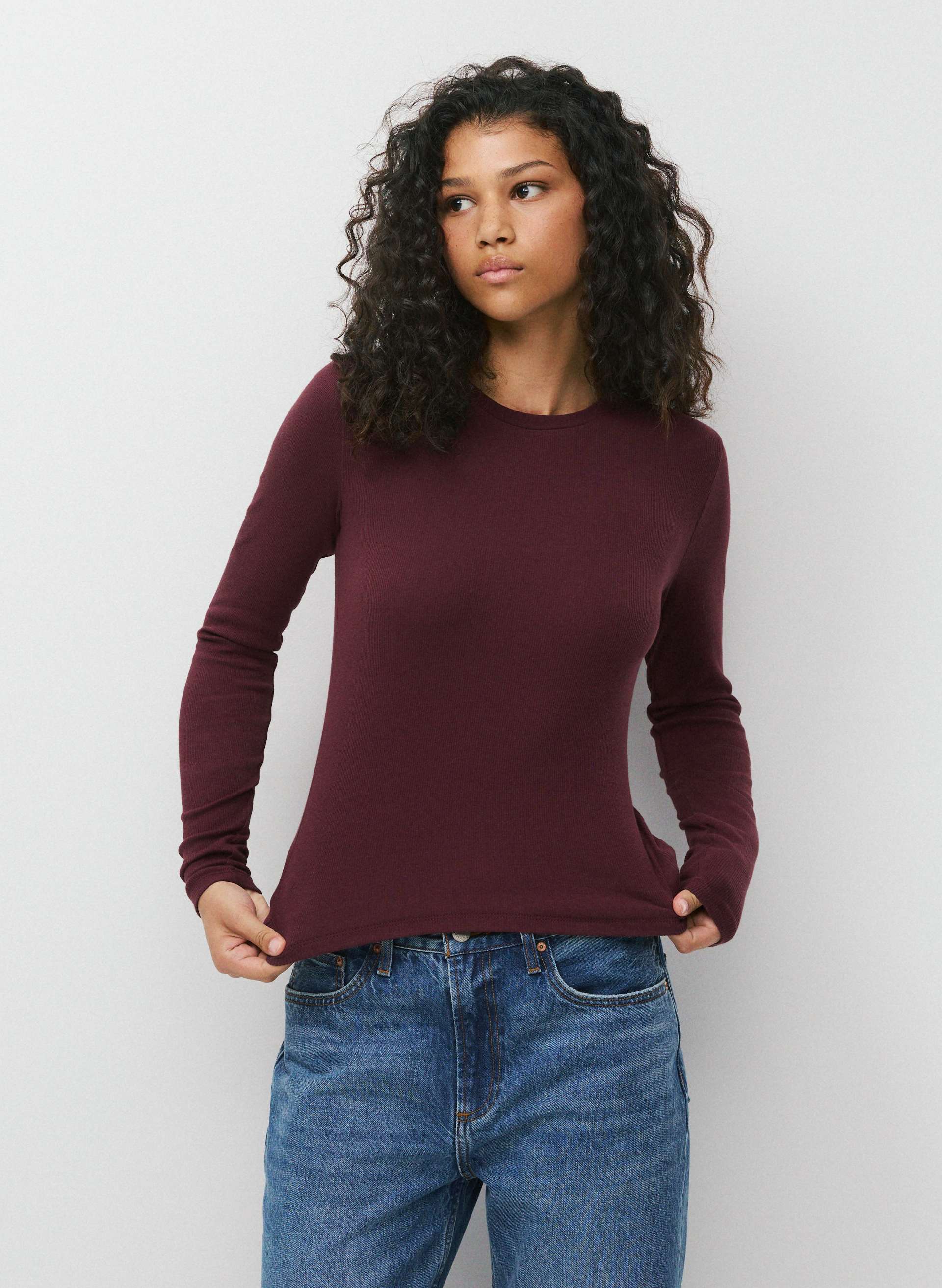 HOMESTRETCH™ RIB SOLO LONGSLEEVE | Aritzia