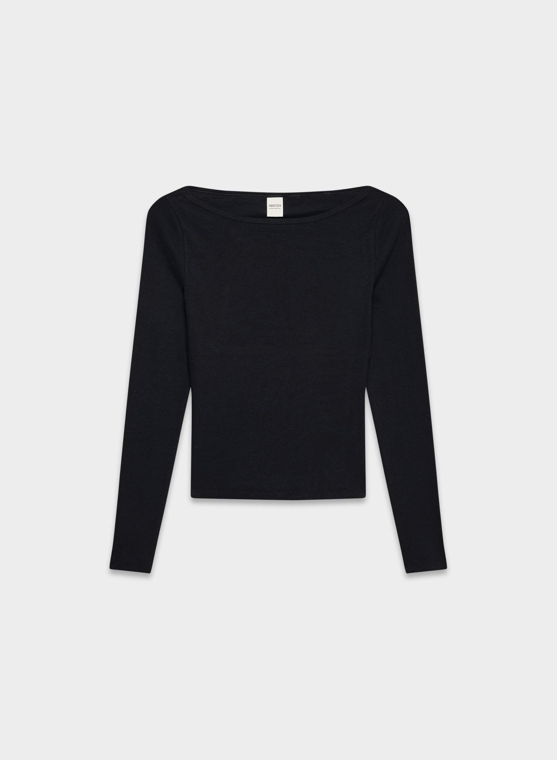 HomeStretch™ Rib Airwave Boatneck Longsleeve | Aritzia US