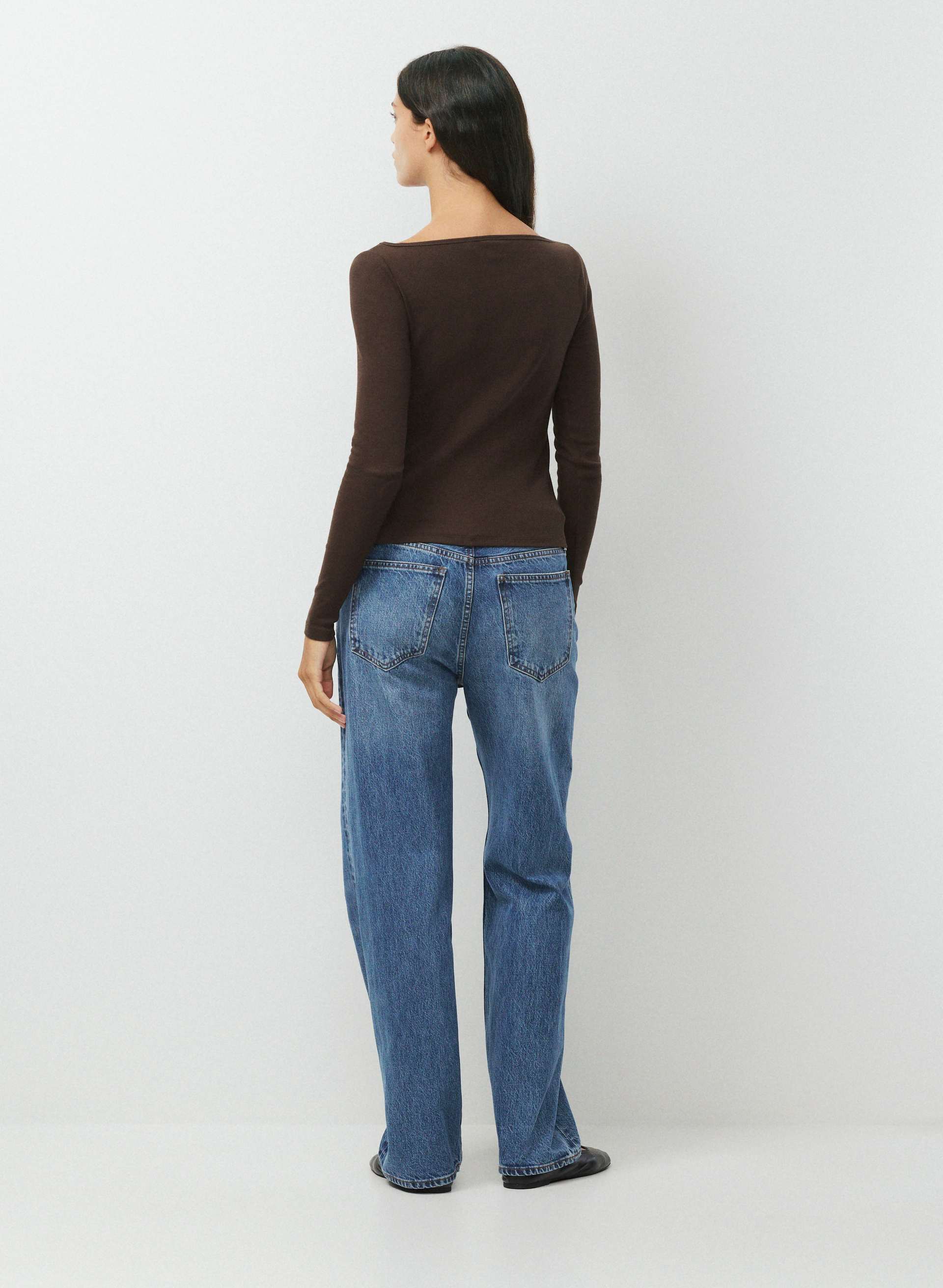 HOMESTRETCH™ RIB AIRWAVE BOATNECK LONGSLEEVE | Aritzia