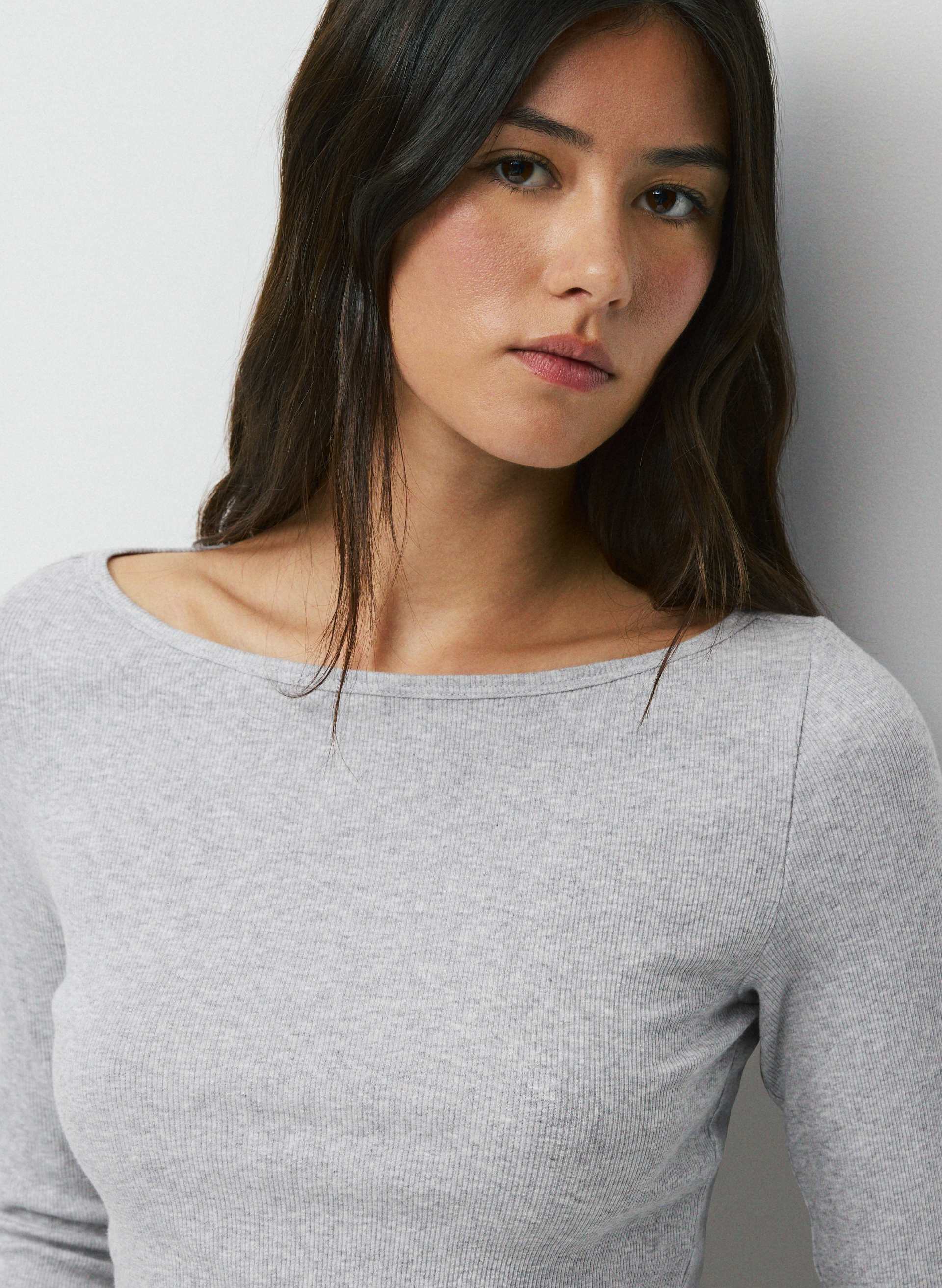 HOMESTRETCH™ RIB AIRWAVE BOATNECK LONGSLEEVE | Aritzia
