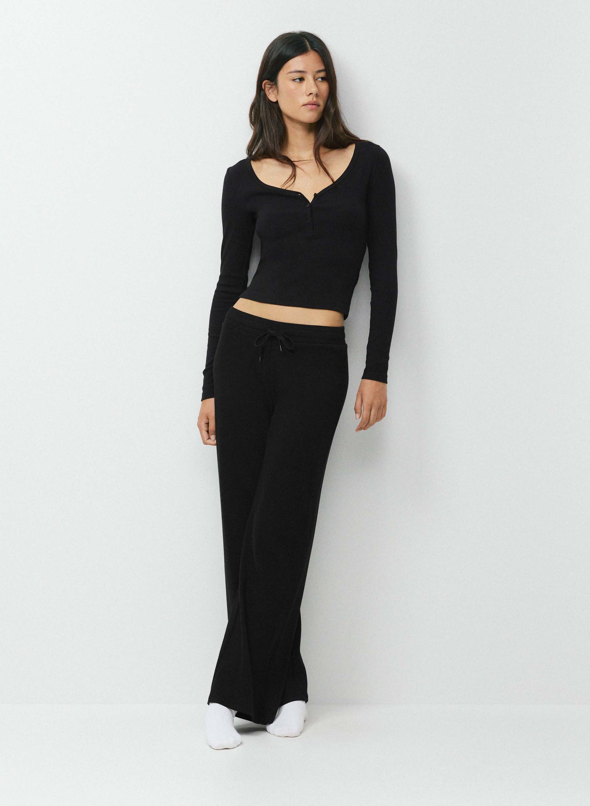 HOMESTRETCH™ RIB ACOUSTIC HENLEY | Aritzia