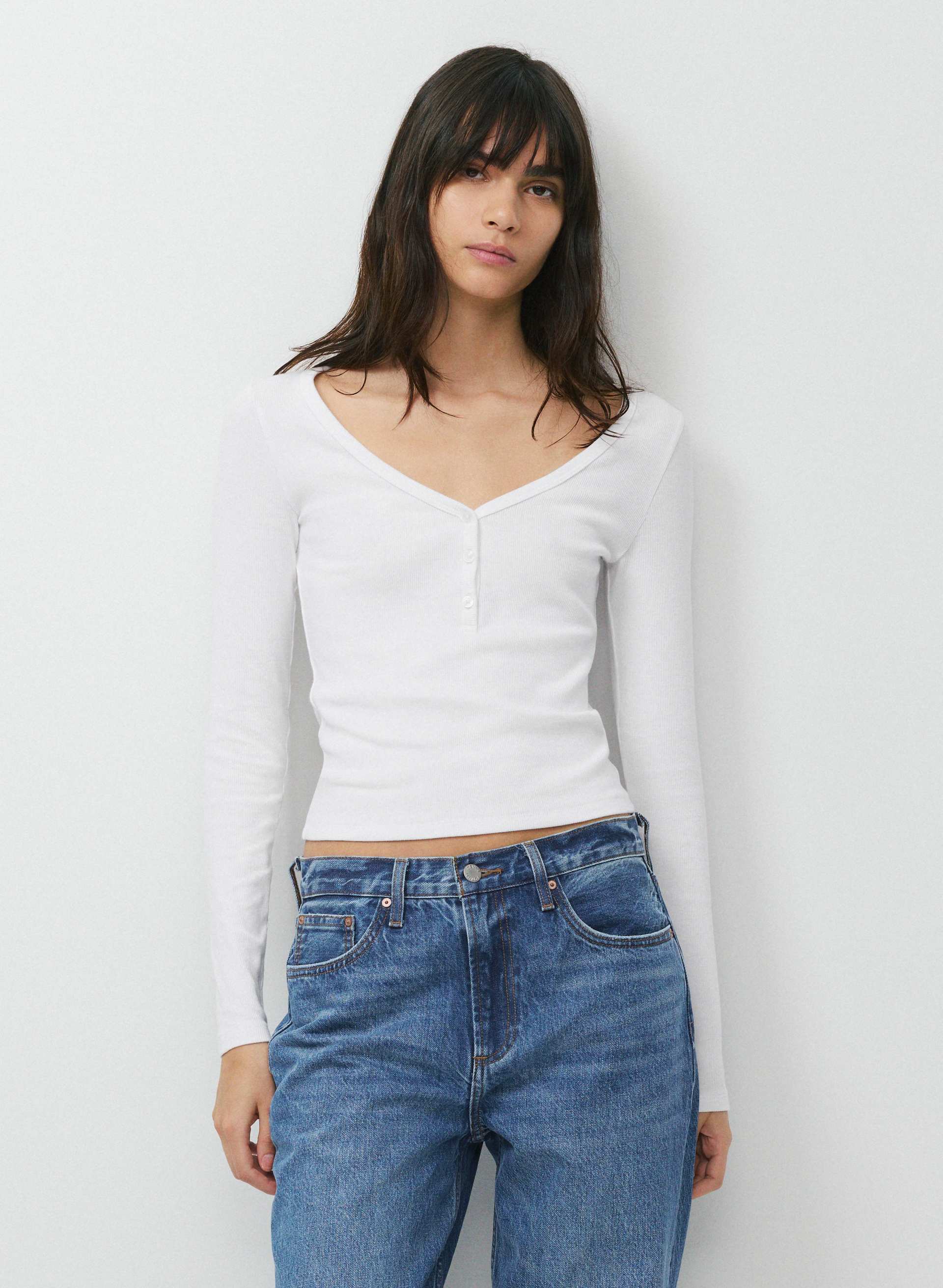 HOMESTRETCH™ RIB ACOUSTIC HENLEY | Aritzia