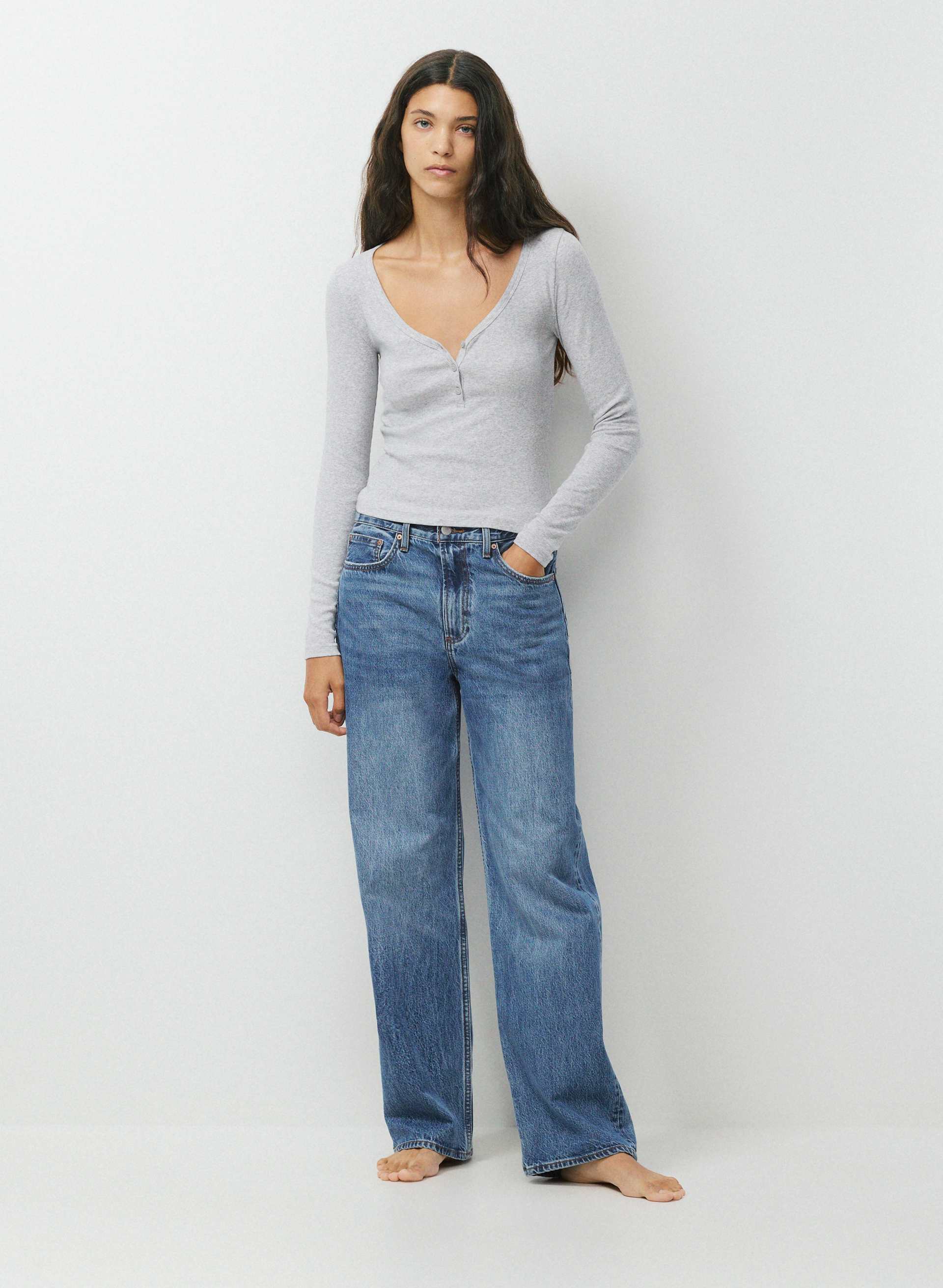 HOMESTRETCH™ RIB ACOUSTIC HENLEY | Aritzia