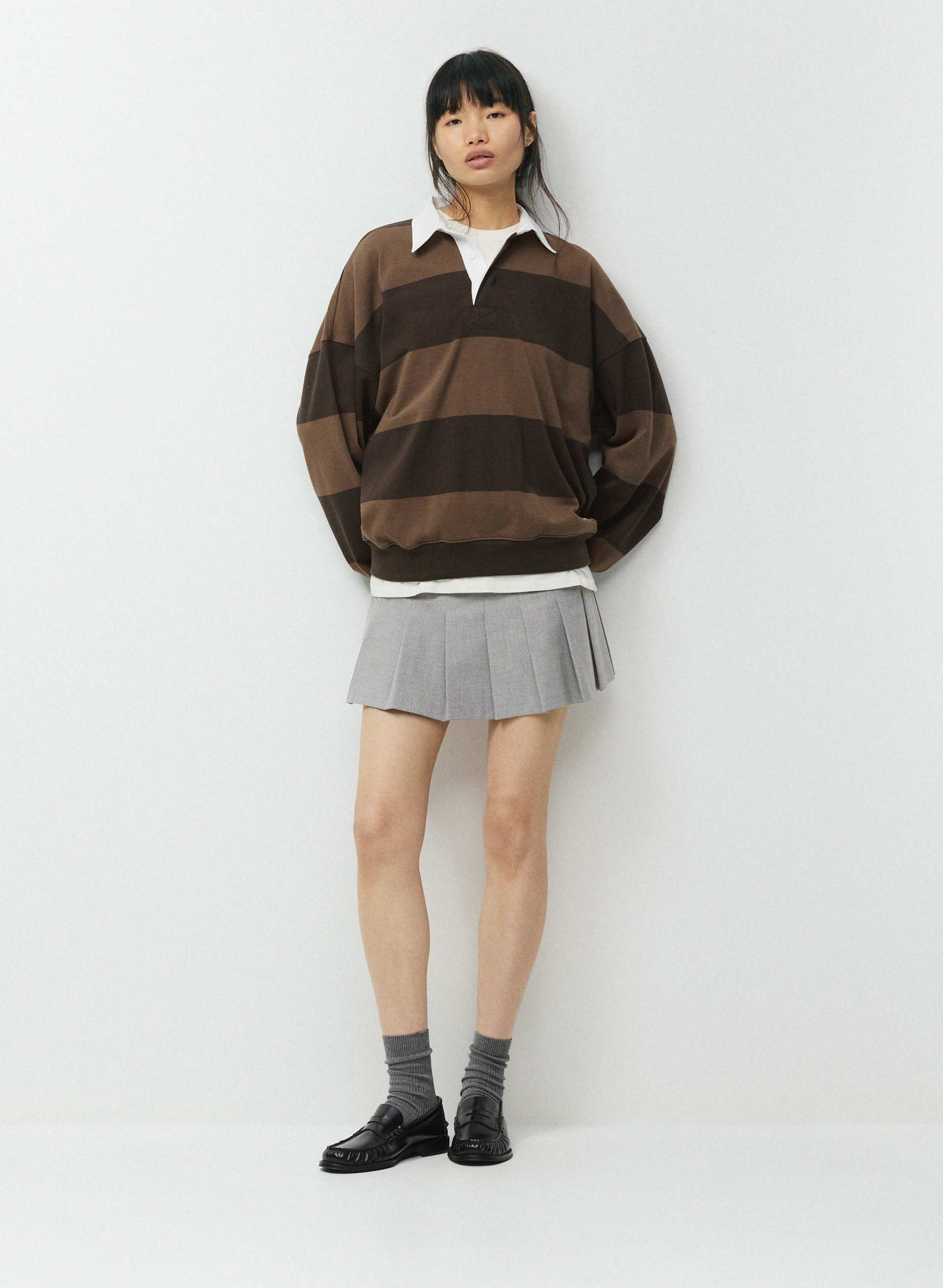 MIGHTY COTTON™ LOMU POLO - Relaxed striped 100% cotton jersey rugby shirt. 