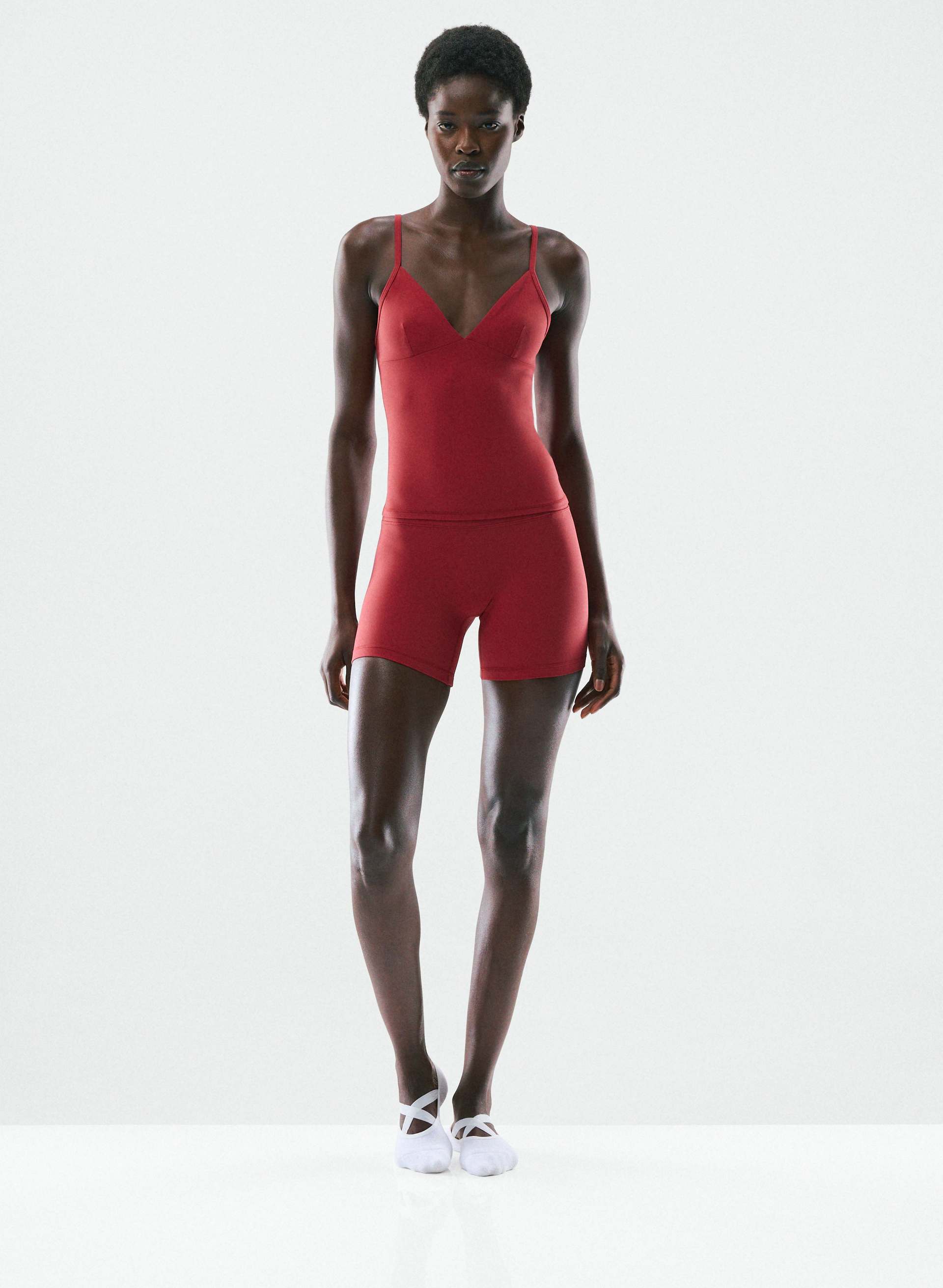 BUTTER VIBRANT TANK - Sweat-wicking V-neck cami tank. 