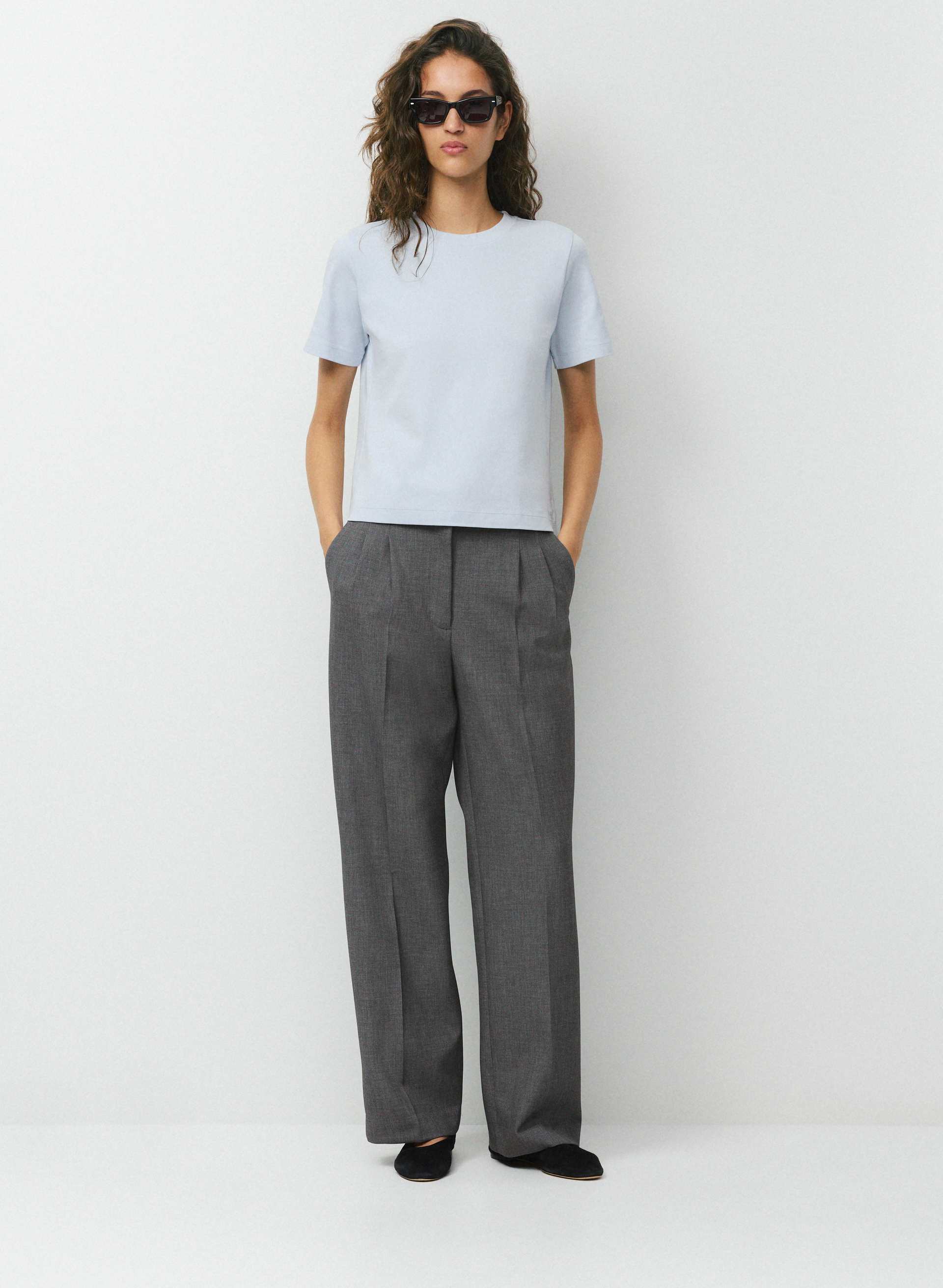 INTERLOCK COTTON FUNCTION T-SHIRT - Double-knit 100% cotton crewneck t-shirt with a classic fit. 