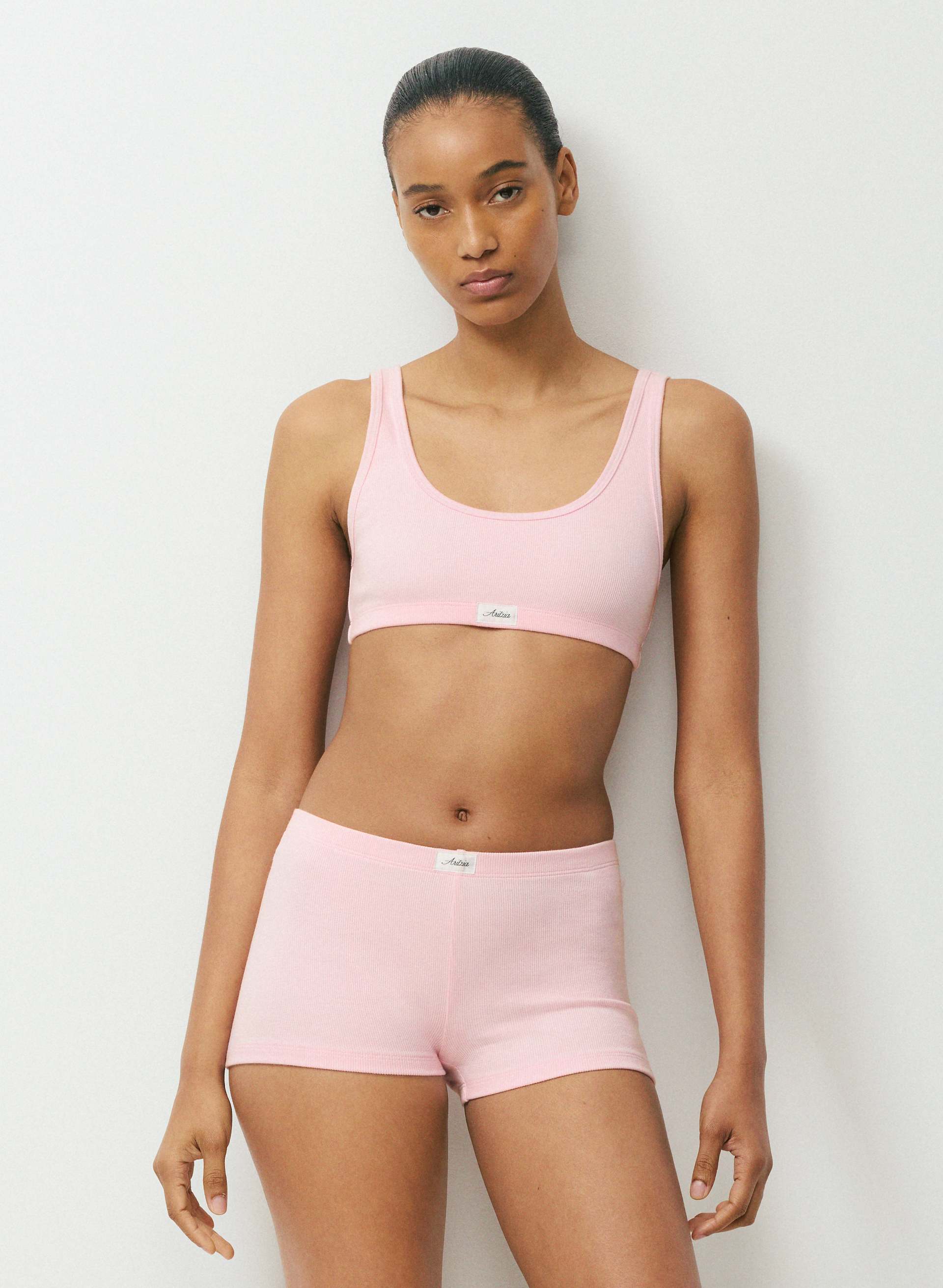 HOMESTRETCH™ RIB CAREFREE BRA TOP | Aritzia