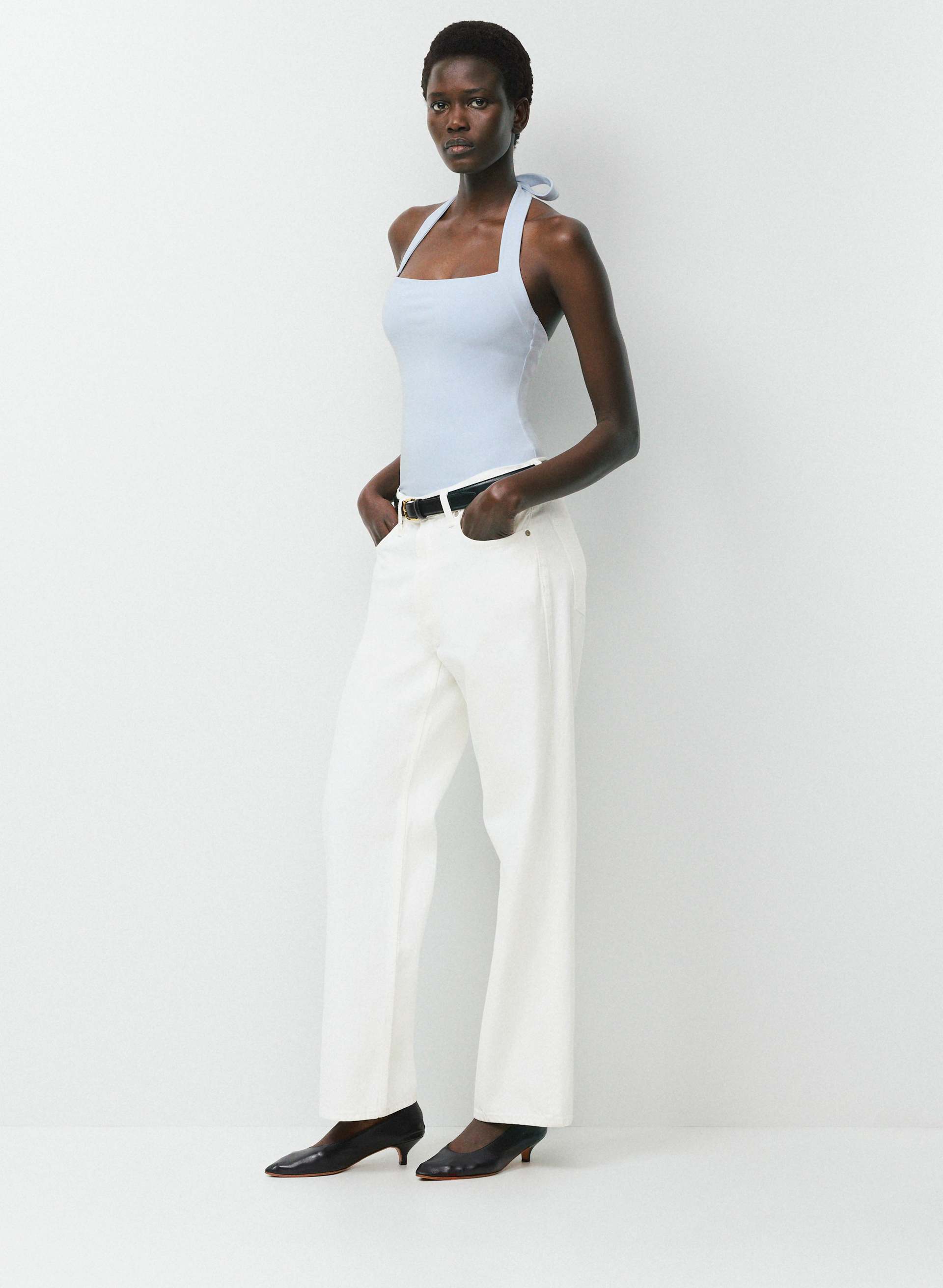 ORIGINAL CONTOUR OPTIMUM HALTER TOP - Second-skin halter top. 
