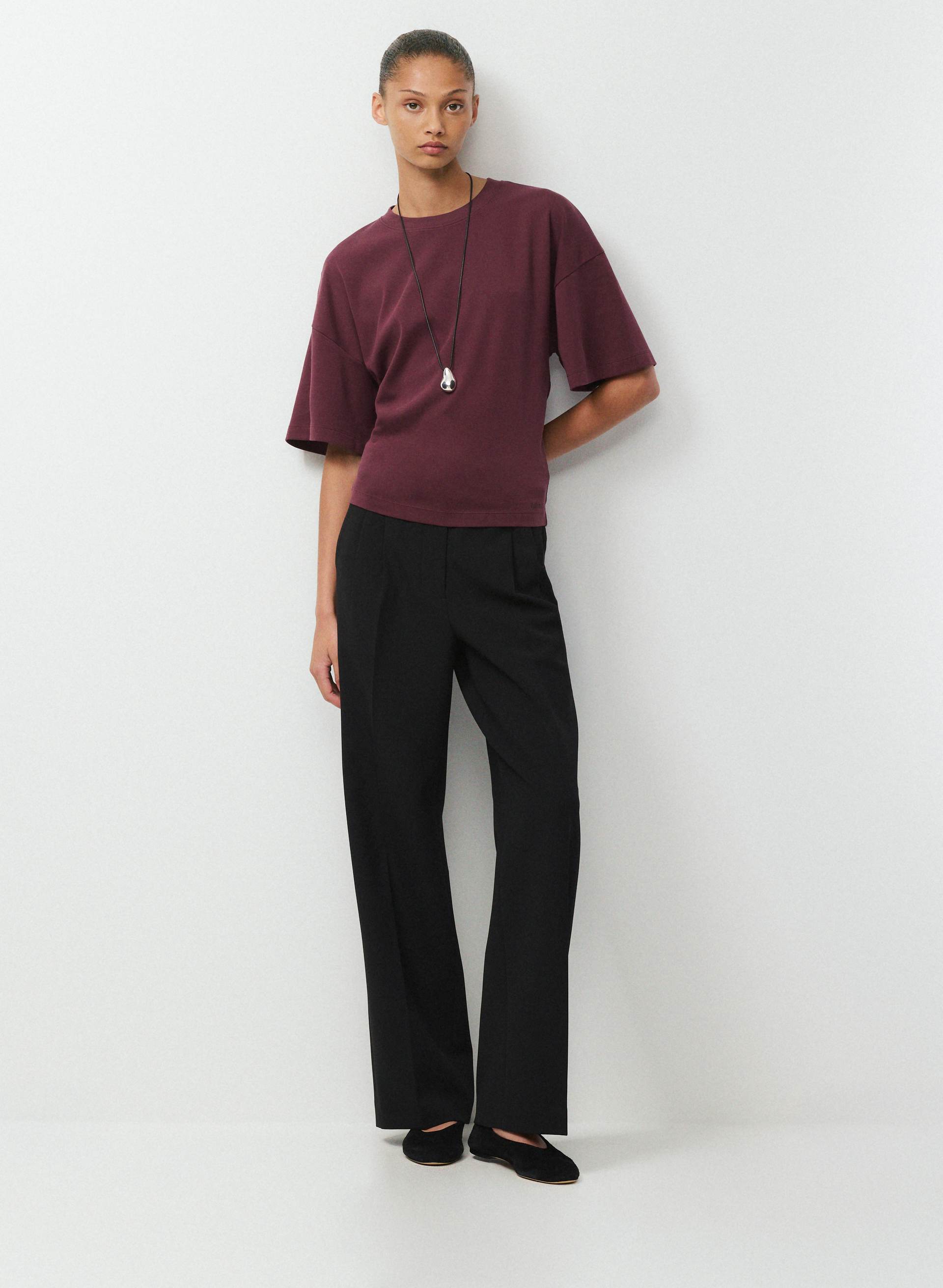 INTERLOCK COTTON BARCLAY T-SHIRT | Aritzia