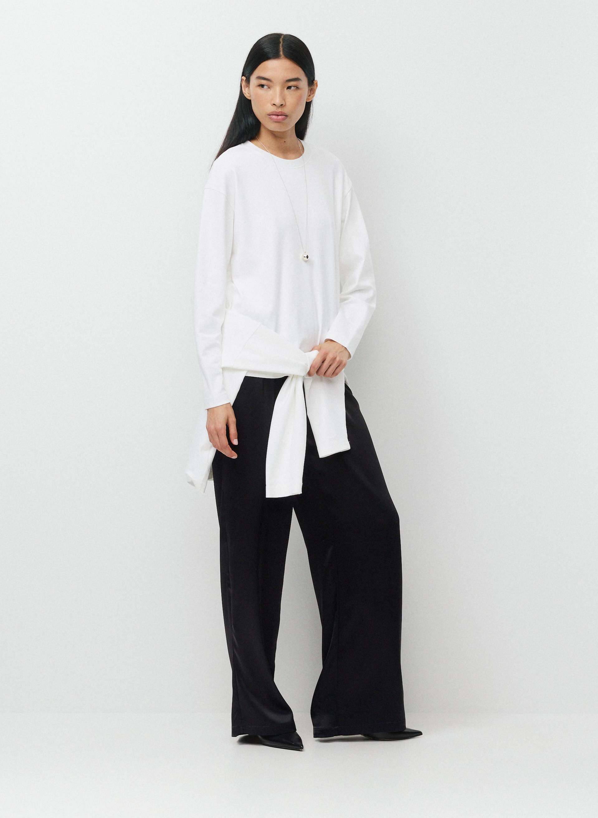 INTERLOCK COTTON STEPS LONGSLEEVE | Aritzia