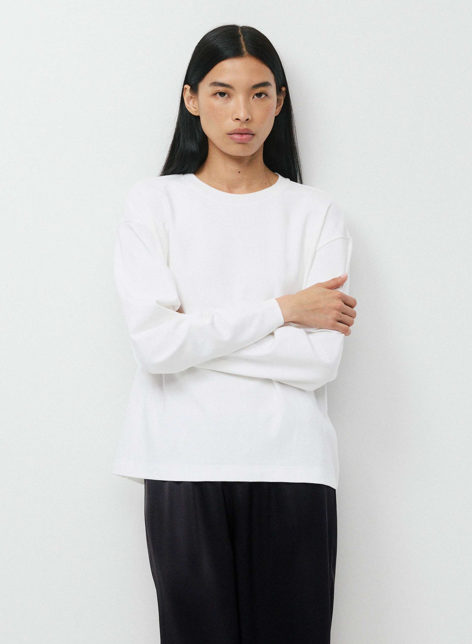 INTERLOCK COTTON STEPS LONGSLEEVE | Aritzia