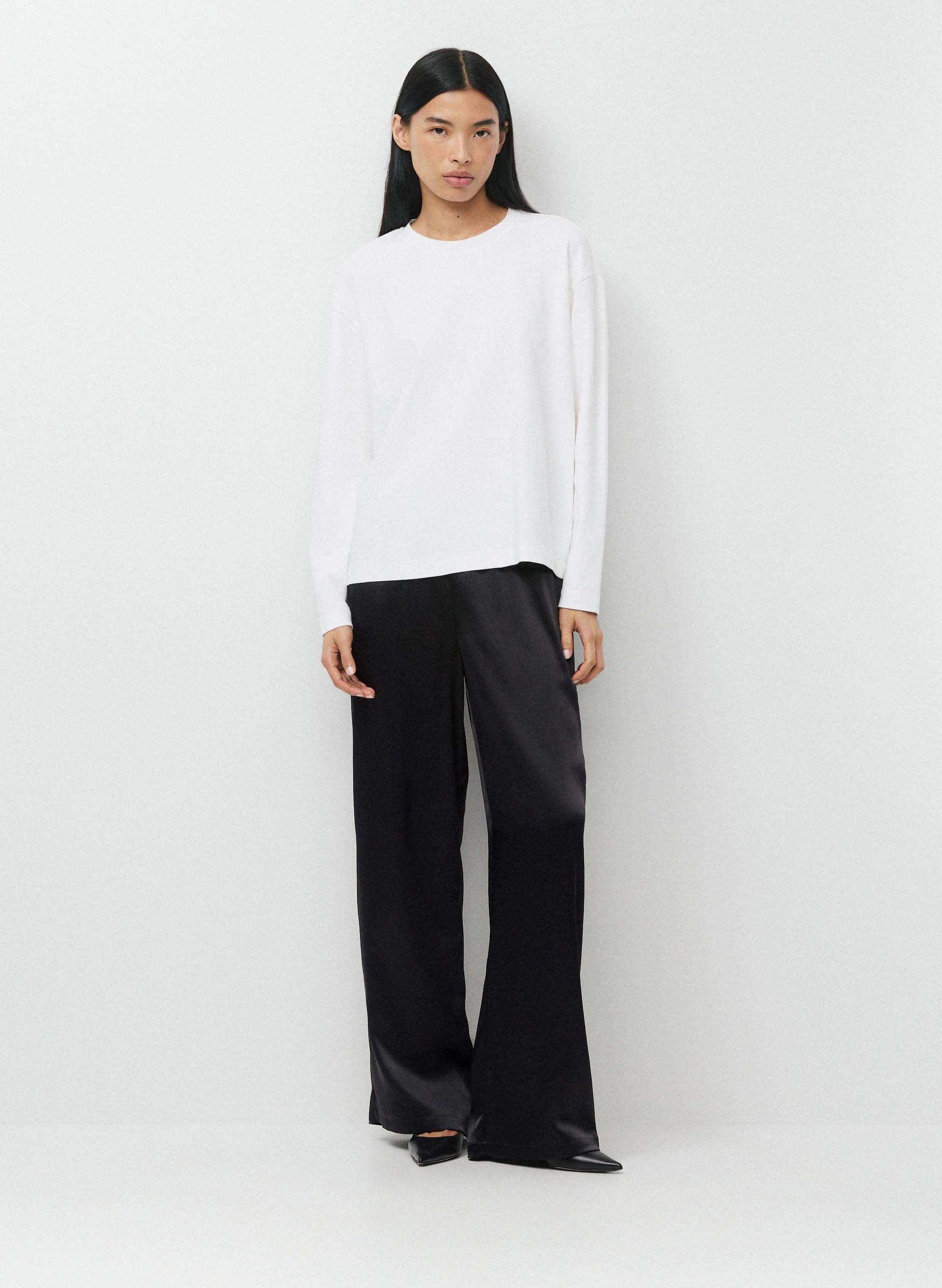 INTERLOCK COTTON STEPS LONGSLEEVE | Aritzia