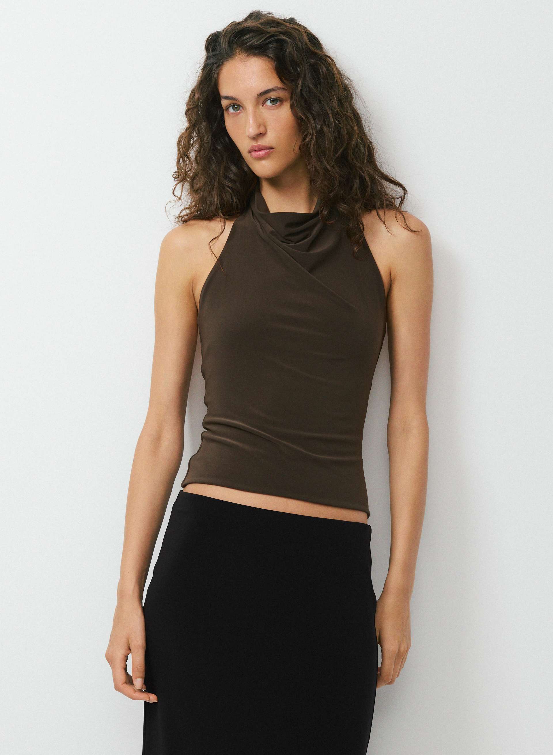 SMOOTH MATTER™ TOWER HALTER TOP | Aritzia