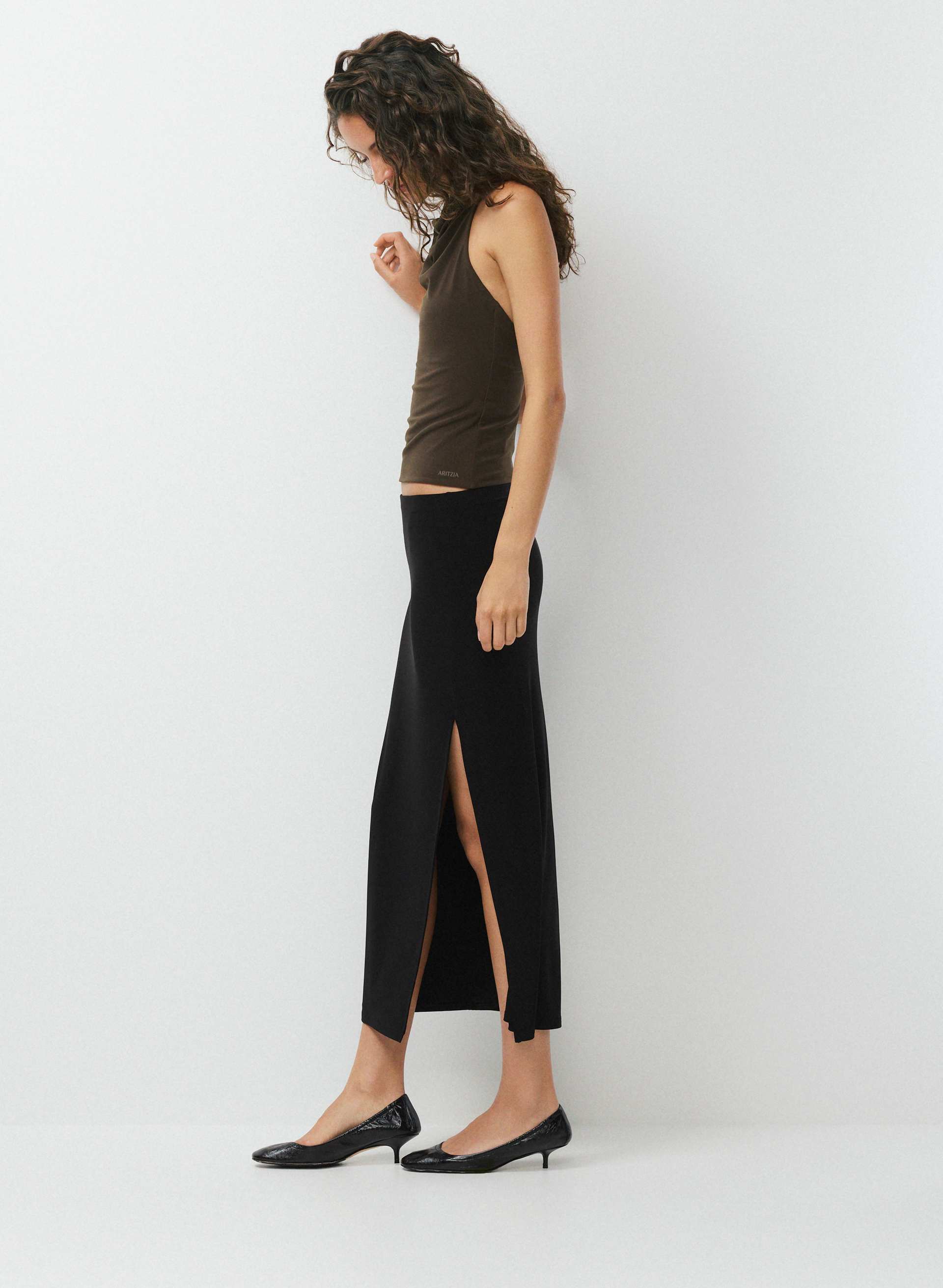 SMOOTH MATTER™ TOWER HALTER TOP | Aritzia