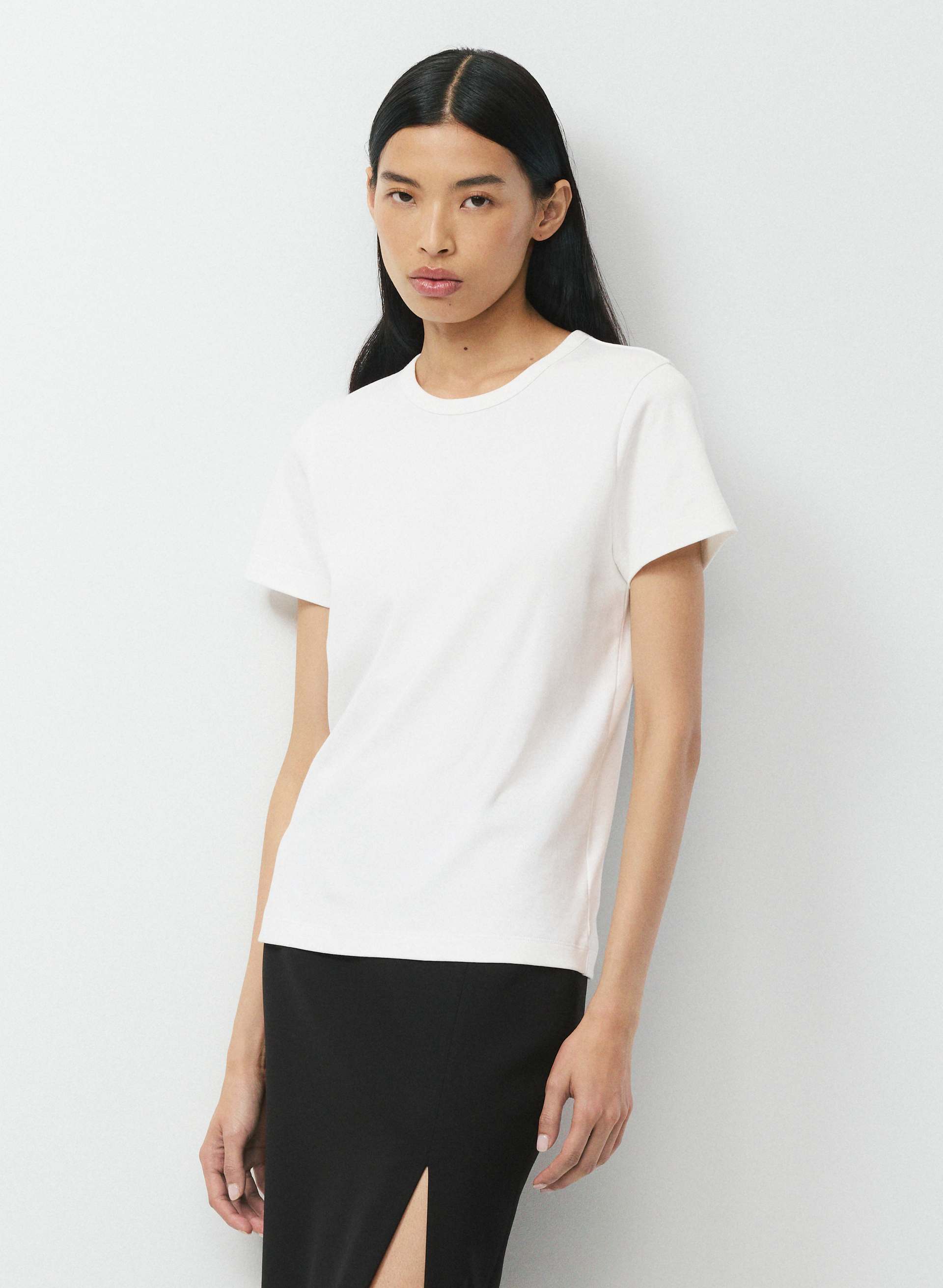INTERLOCK COTTON WIRTH T-SHIRT | Aritzia