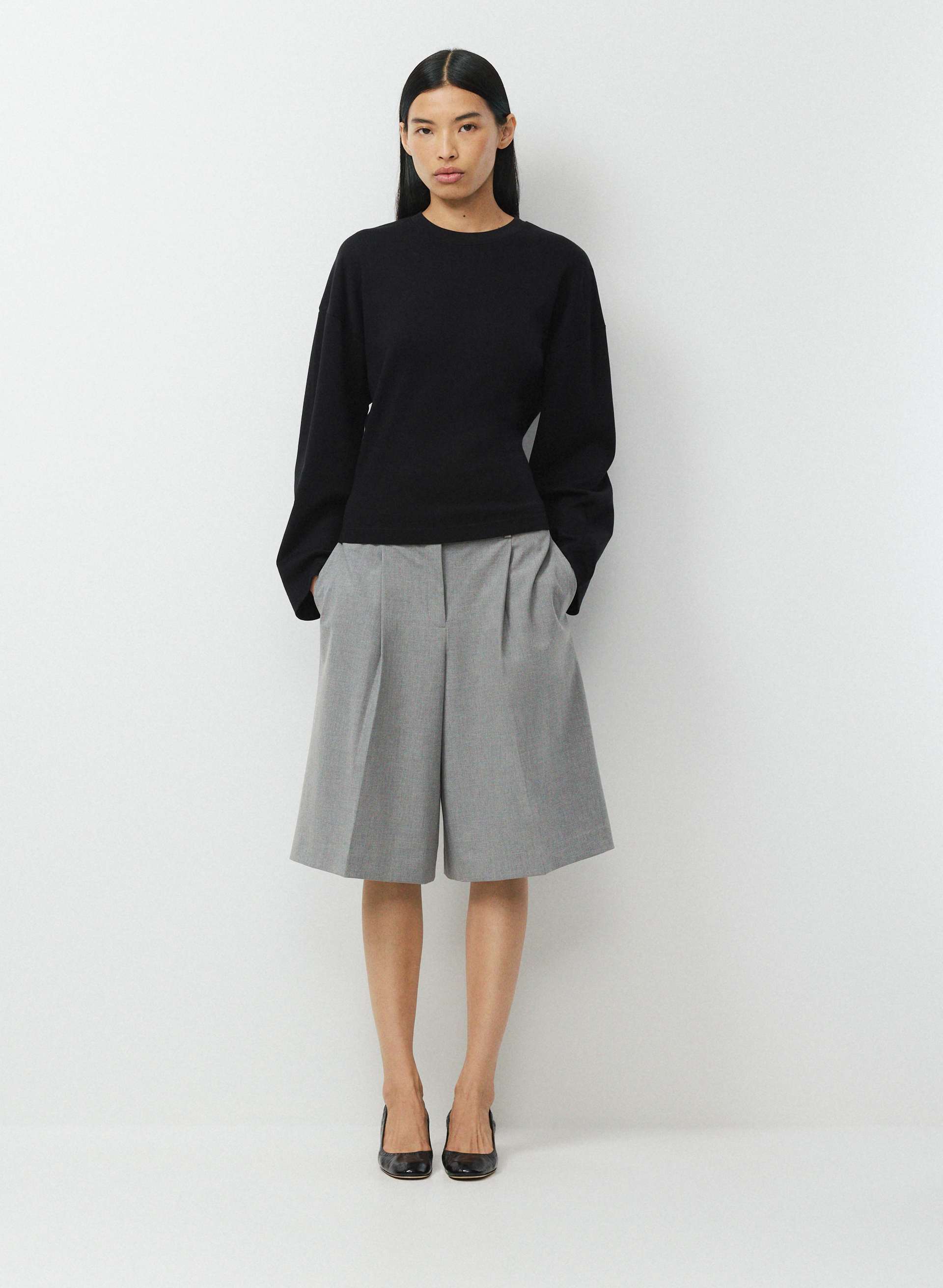 INTERLOCK COTTON BARCLAY LONGSLEEVE | Aritzia
