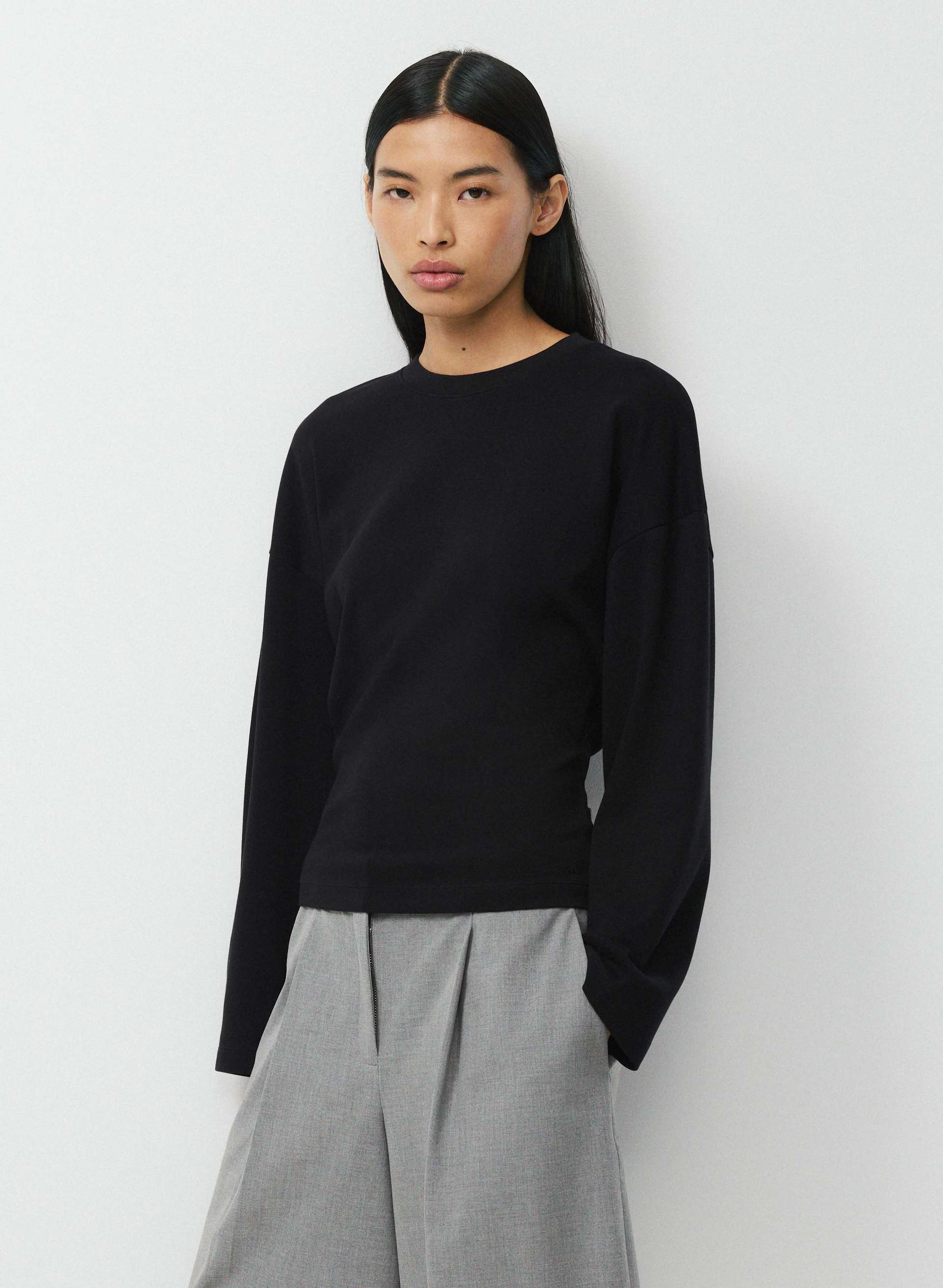 INTERLOCK COTTON BARCLAY LONGSLEEVE | Aritzia