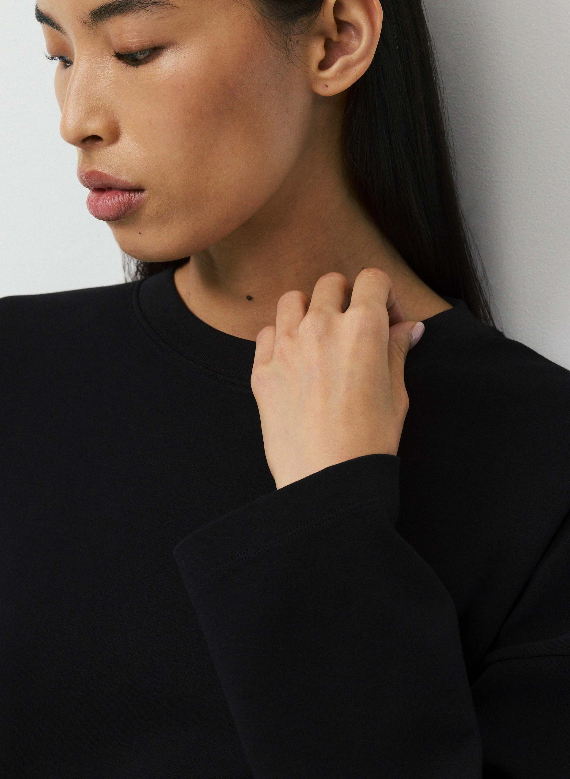 INTERLOCK COTTON BARCLAY LONGSLEEVE | Aritzia