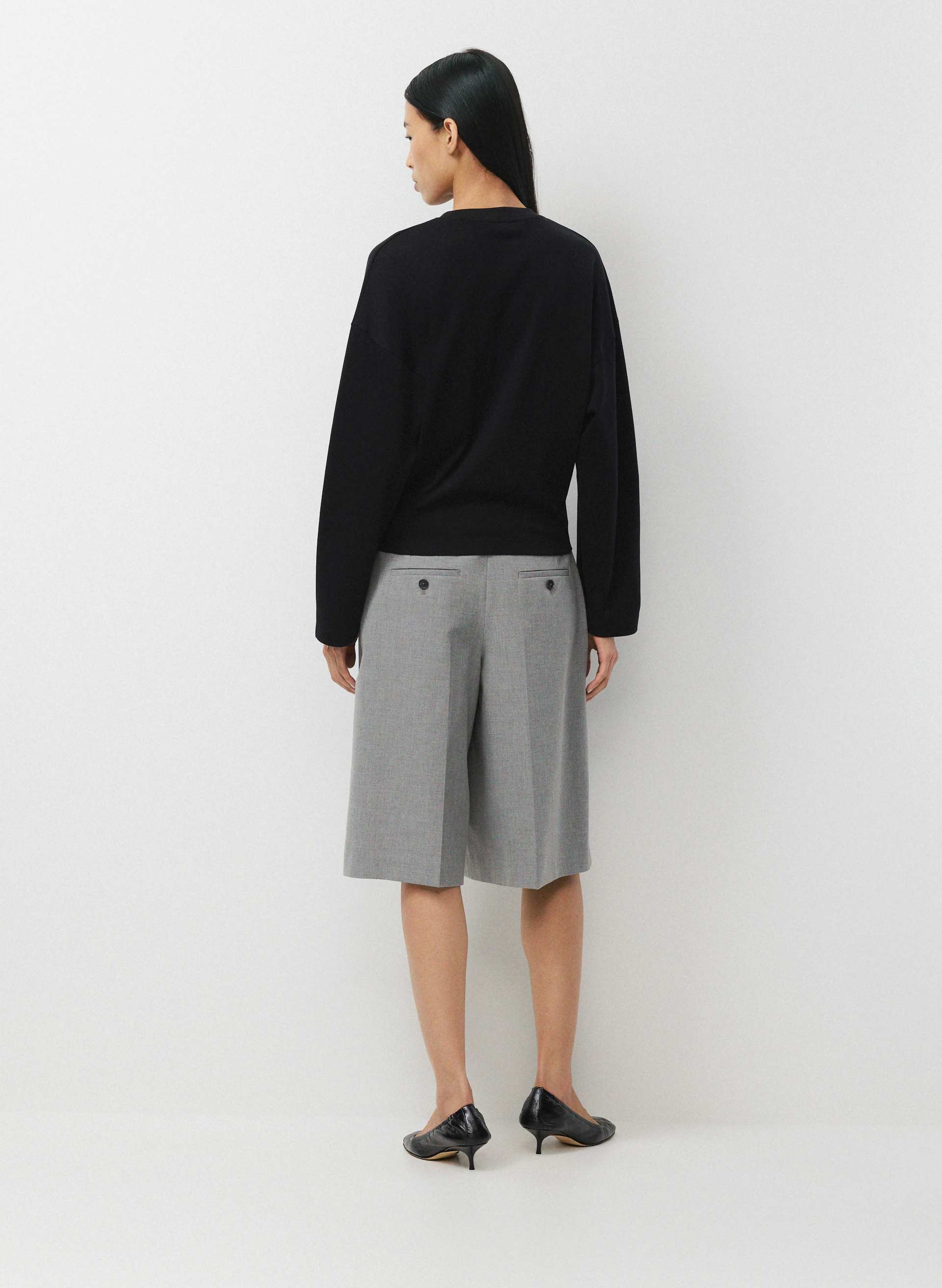 INTERLOCK COTTON BARCLAY LONGSLEEVE | Aritzia