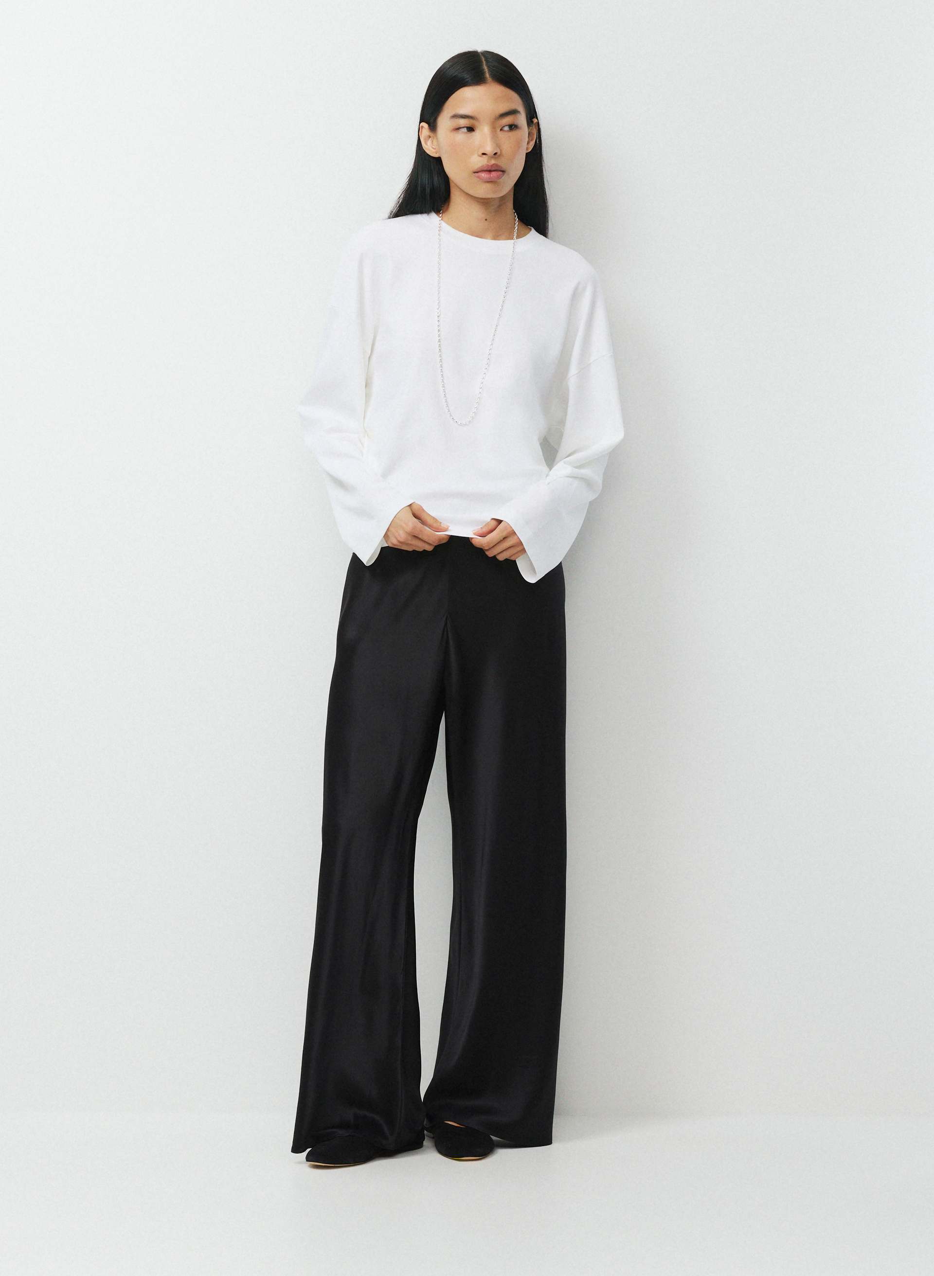 INTERLOCK COTTON BARCLAY LONGSLEEVE | Aritzia