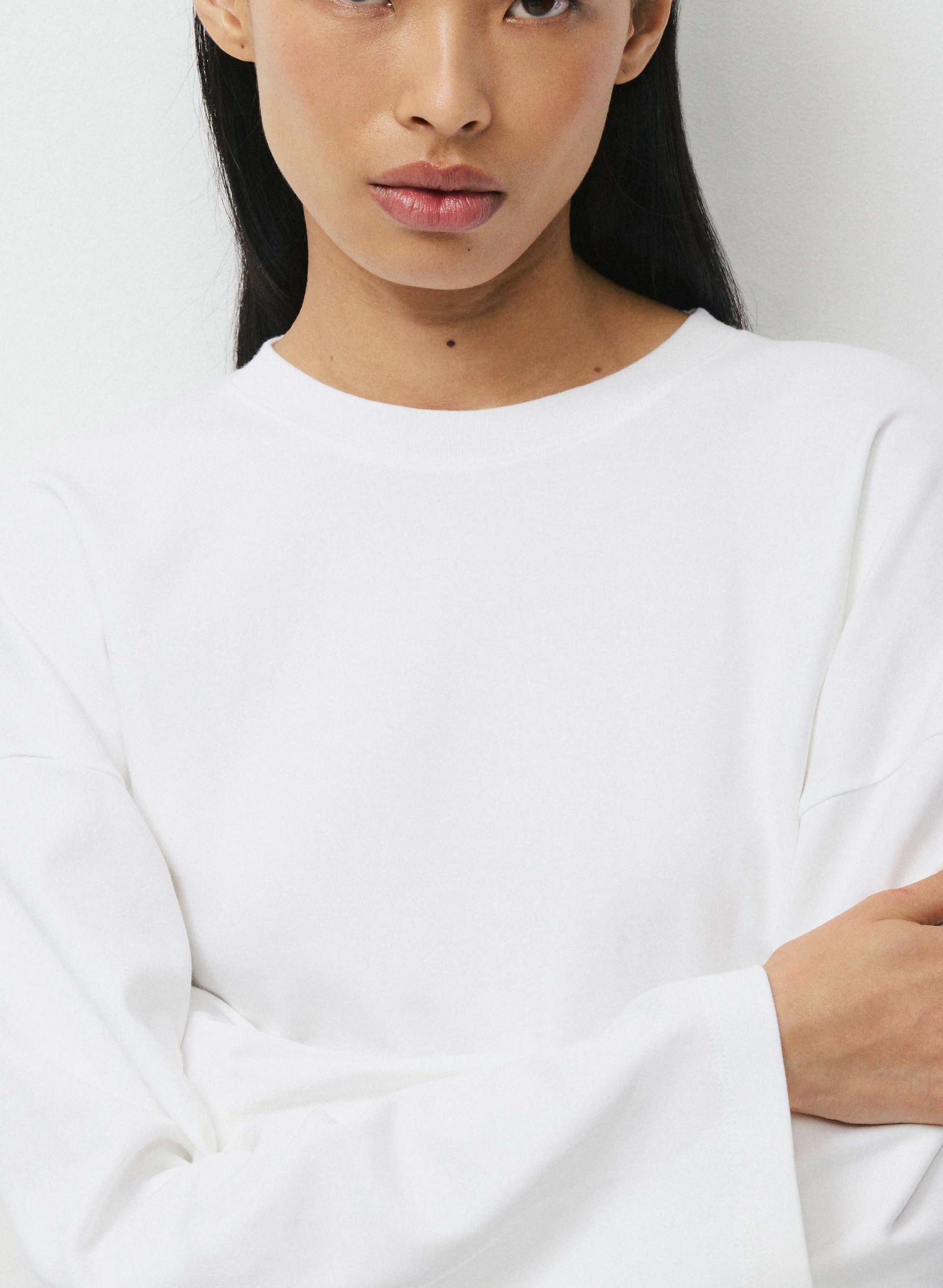 INTERLOCK COTTON BARCLAY LONGSLEEVE | Aritzia