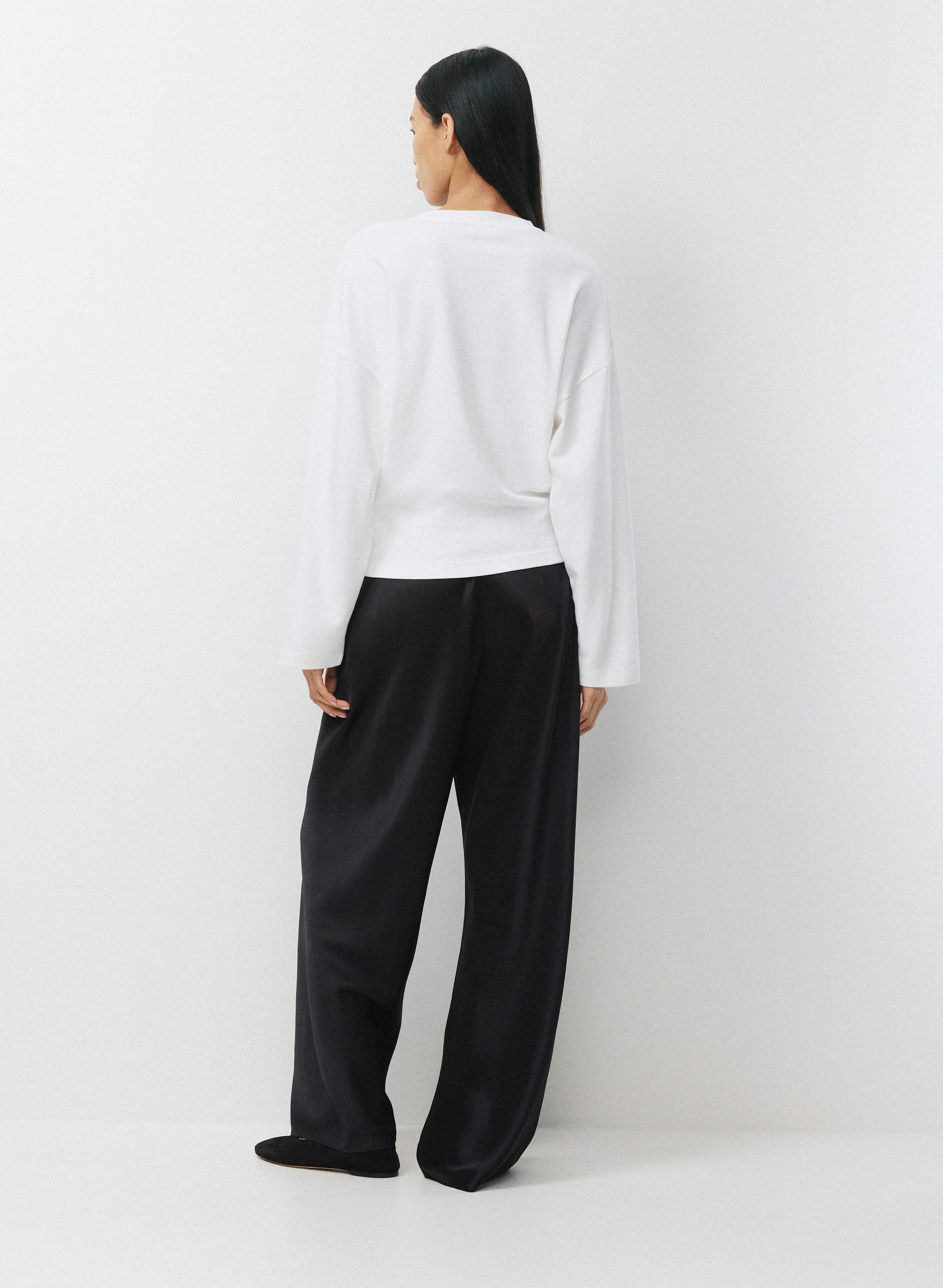 INTERLOCK COTTON BARCLAY LONGSLEEVE | Aritzia