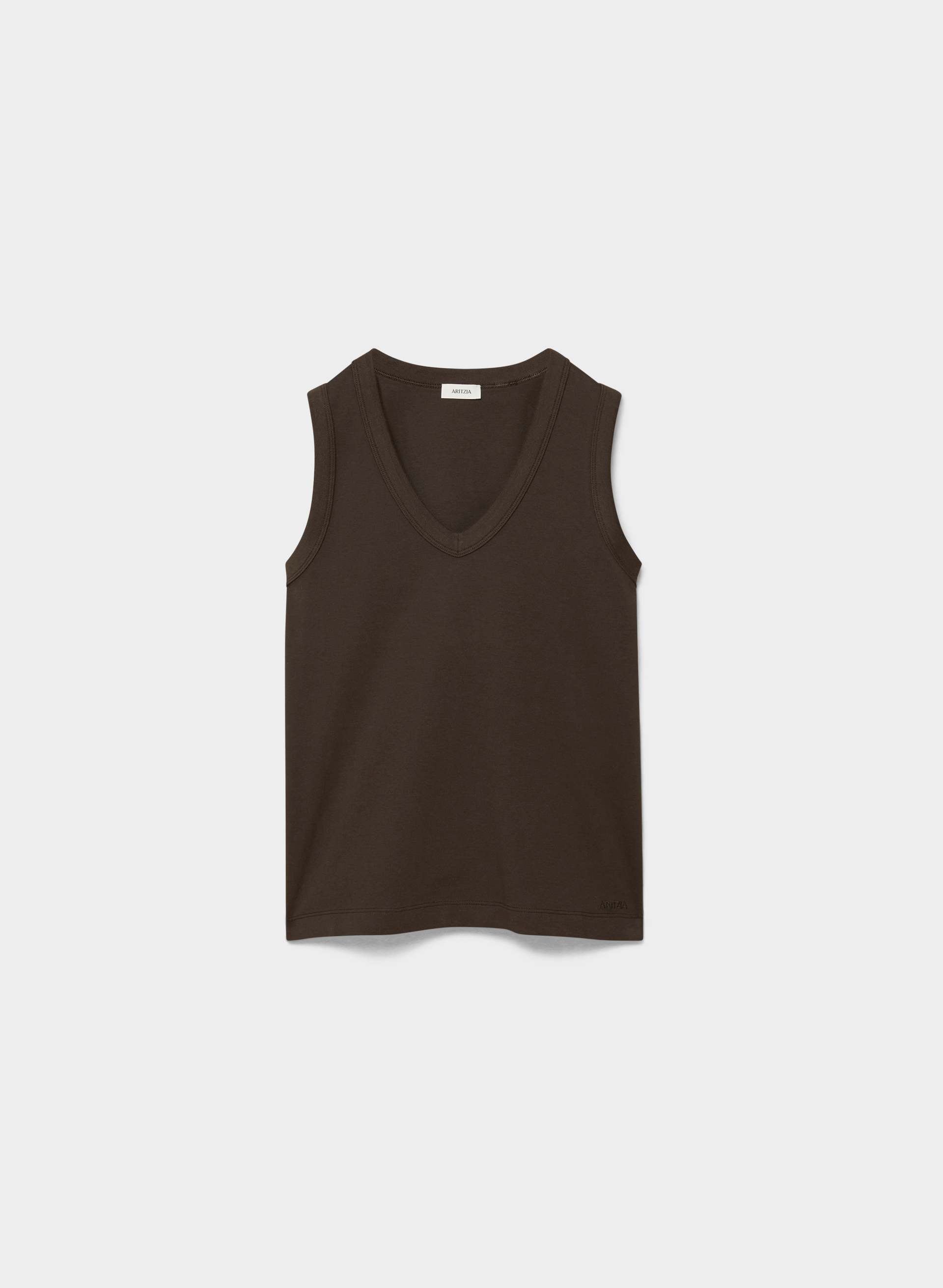 INTERLOCK COTTON FOYER TOP | Aritzia