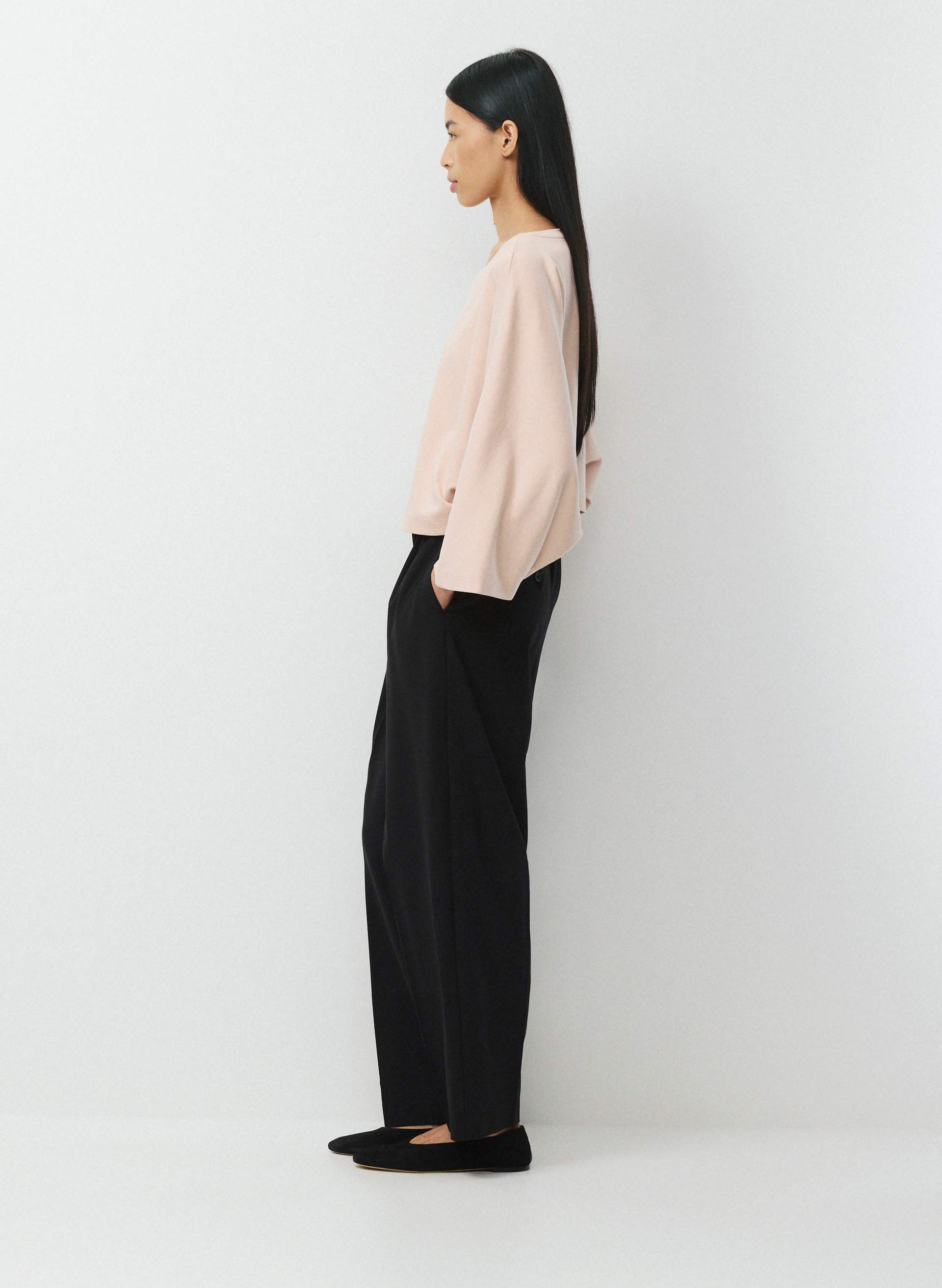 INTERLOCK COTTON JUNCTURE LONGSLEEVE | Aritzia