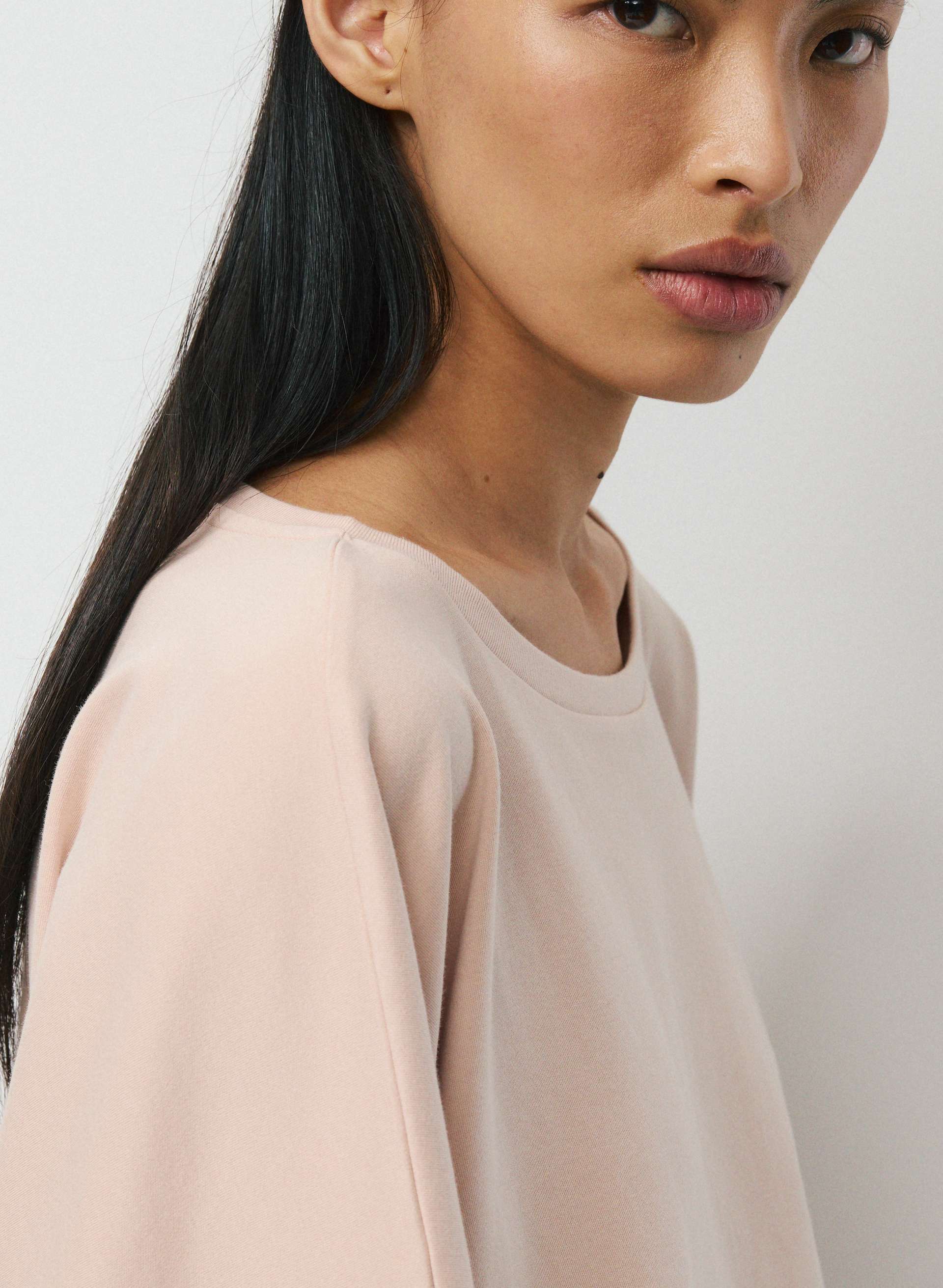 INTERLOCK COTTON JUNCTURE LONGSLEEVE | Aritzia