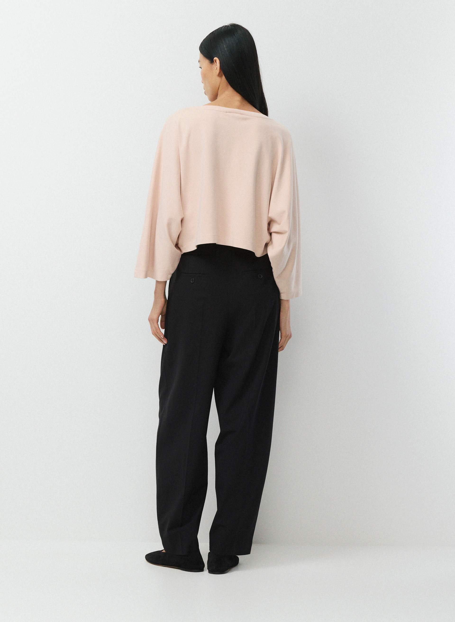 INTERLOCK COTTON JUNCTURE LONGSLEEVE | Aritzia