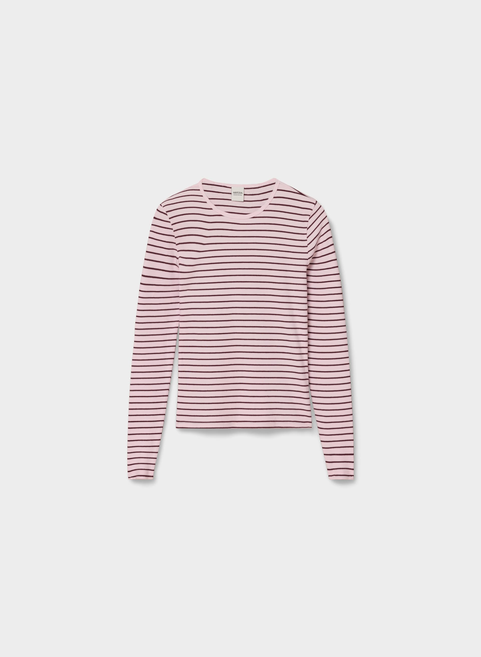 HOMESTRETCH™ RIB SOLO LONGSLEEVE - Stretchy ribbed cotton crewneck longsleeve. 