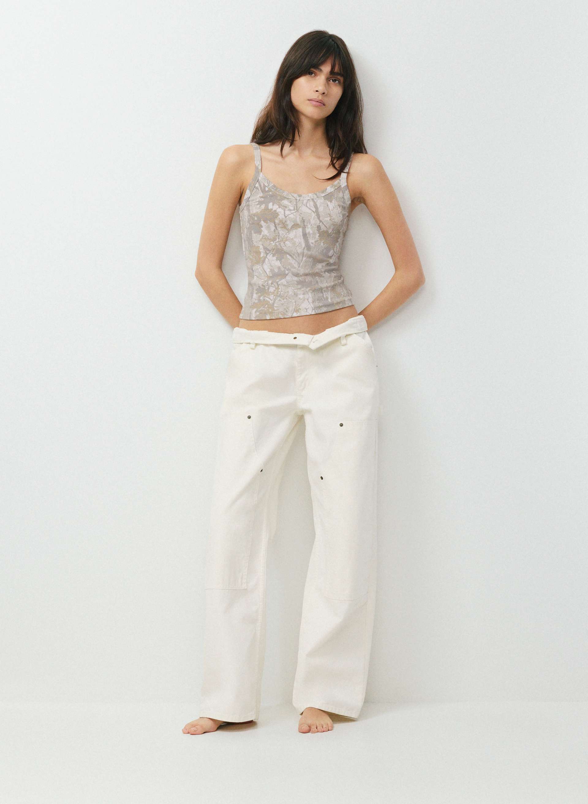 the highlights tank タンク　リブ　ホワイト　アメスリ　キャミ HomeStretch™ Rib Spectrum Cami Tank | Aritzia US