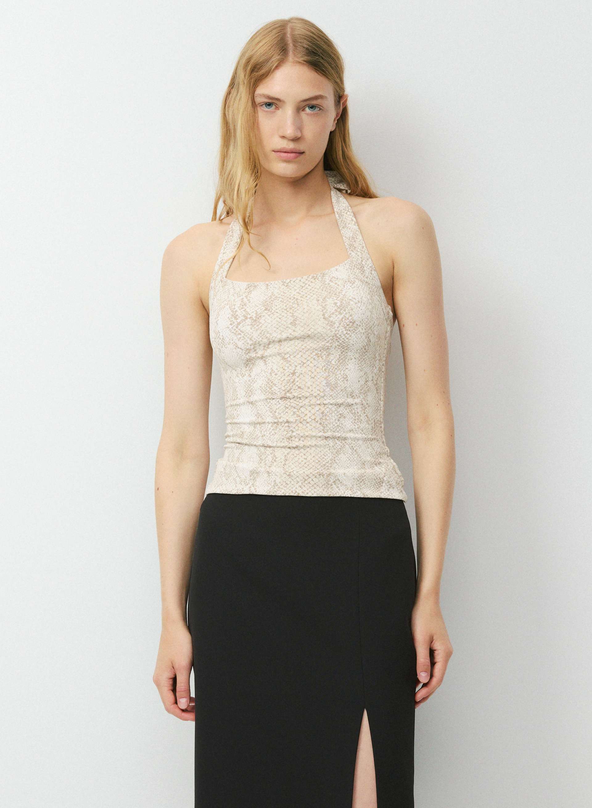 ORIGINAL CONTOUR OPTIMUM HALTER TOP - Second-skin halter top. 