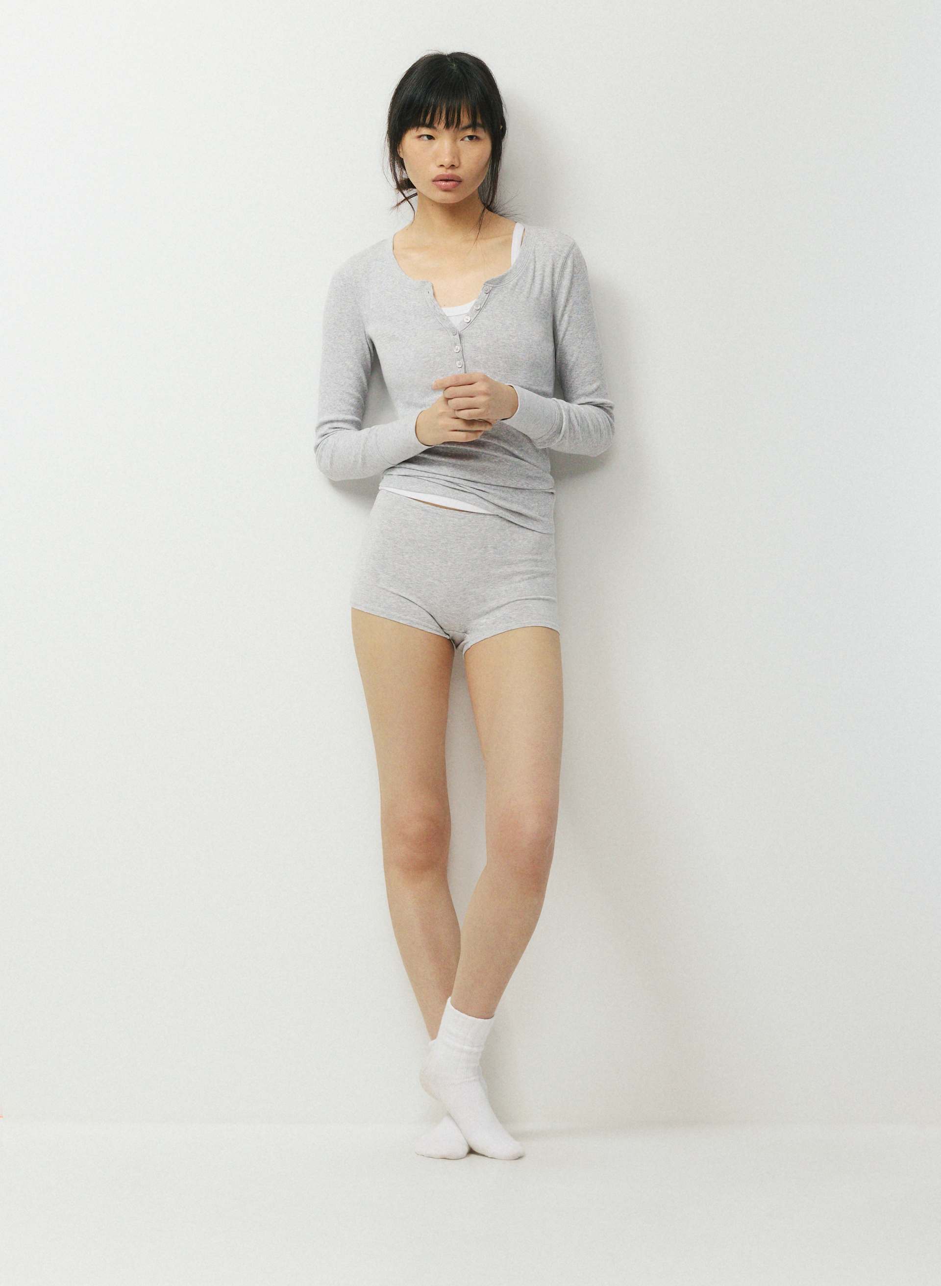 HOMESTRETCH™ RIB ROTATION HENLEY | Aritzia