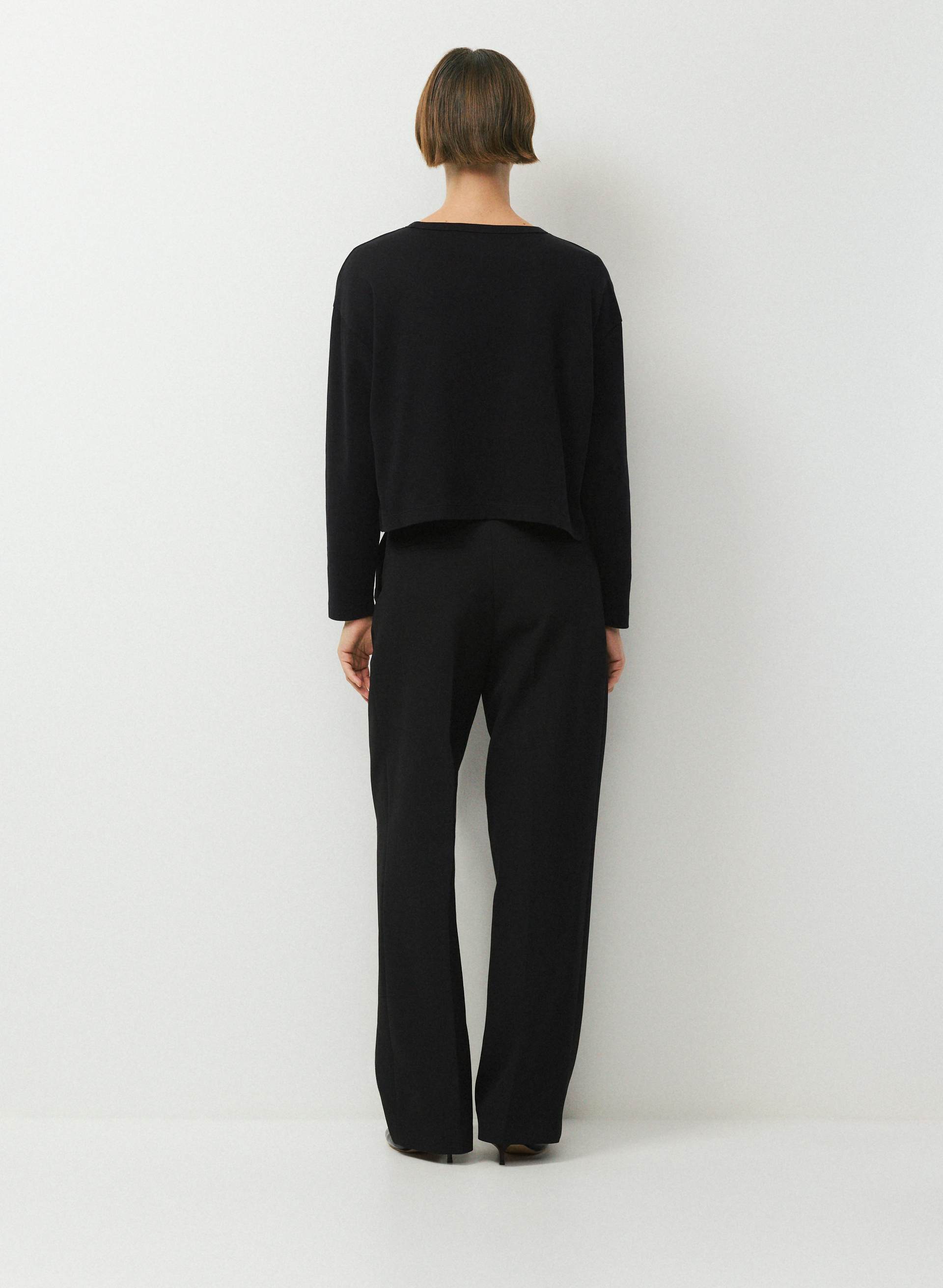 INTERLOCK COTTON PRECISION LONGLSEEVE | Aritzia