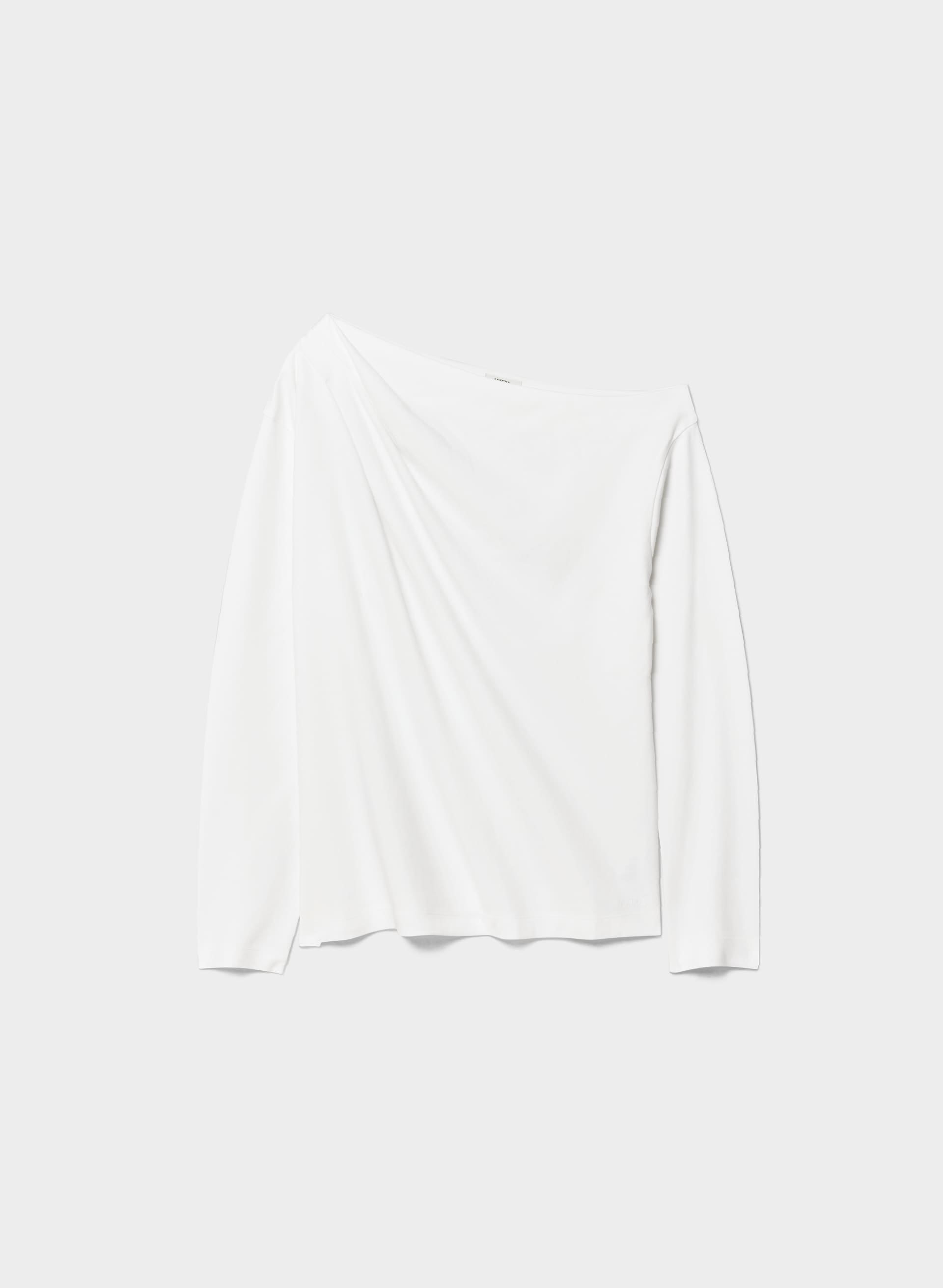 INTERLOCK COTTON SCRIPT LONGSLEEVE TOP | Aritzia