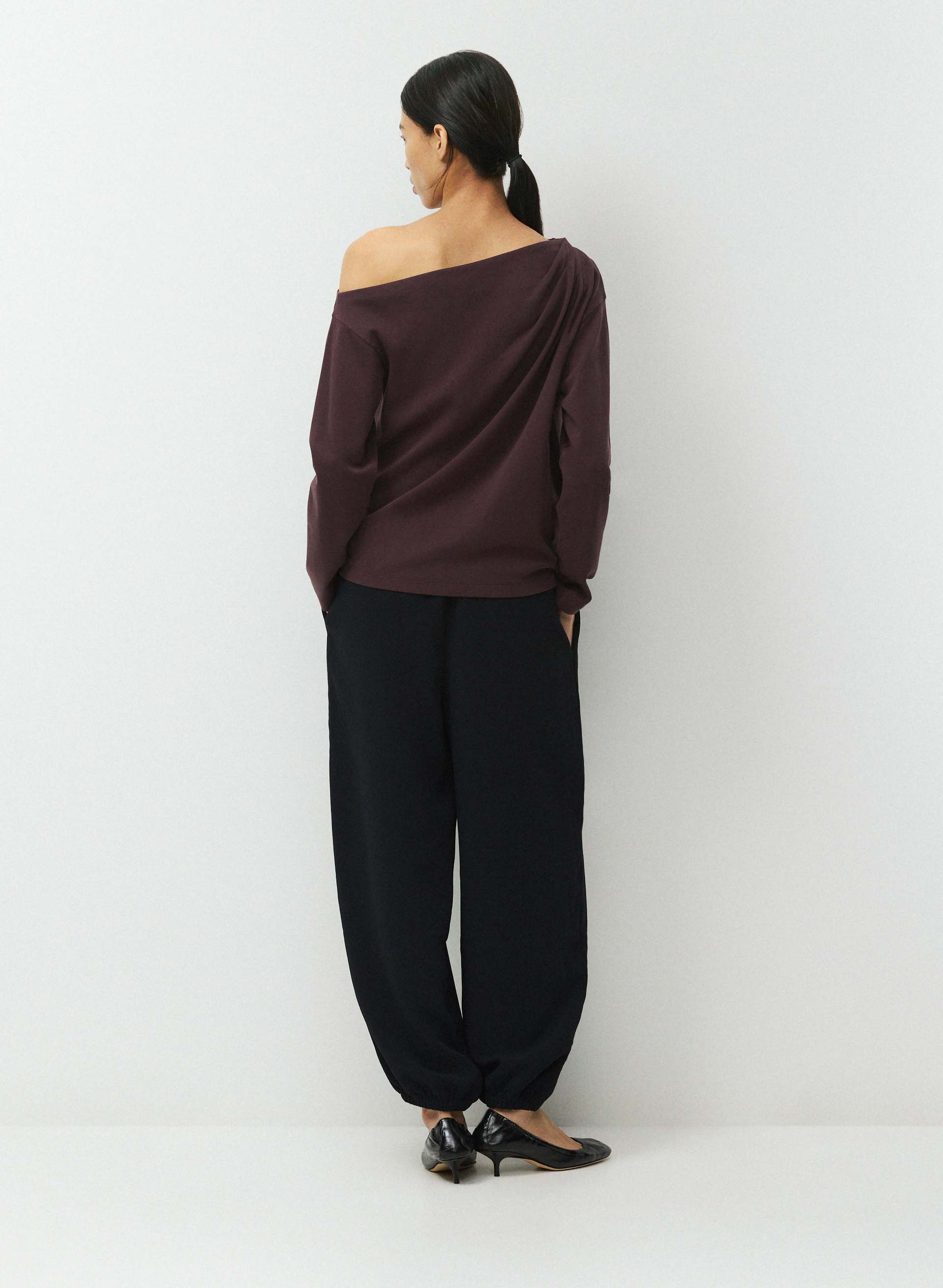 HAUT SCRIPT M. LONGUES - COTON INTERLOCK | Aritzia