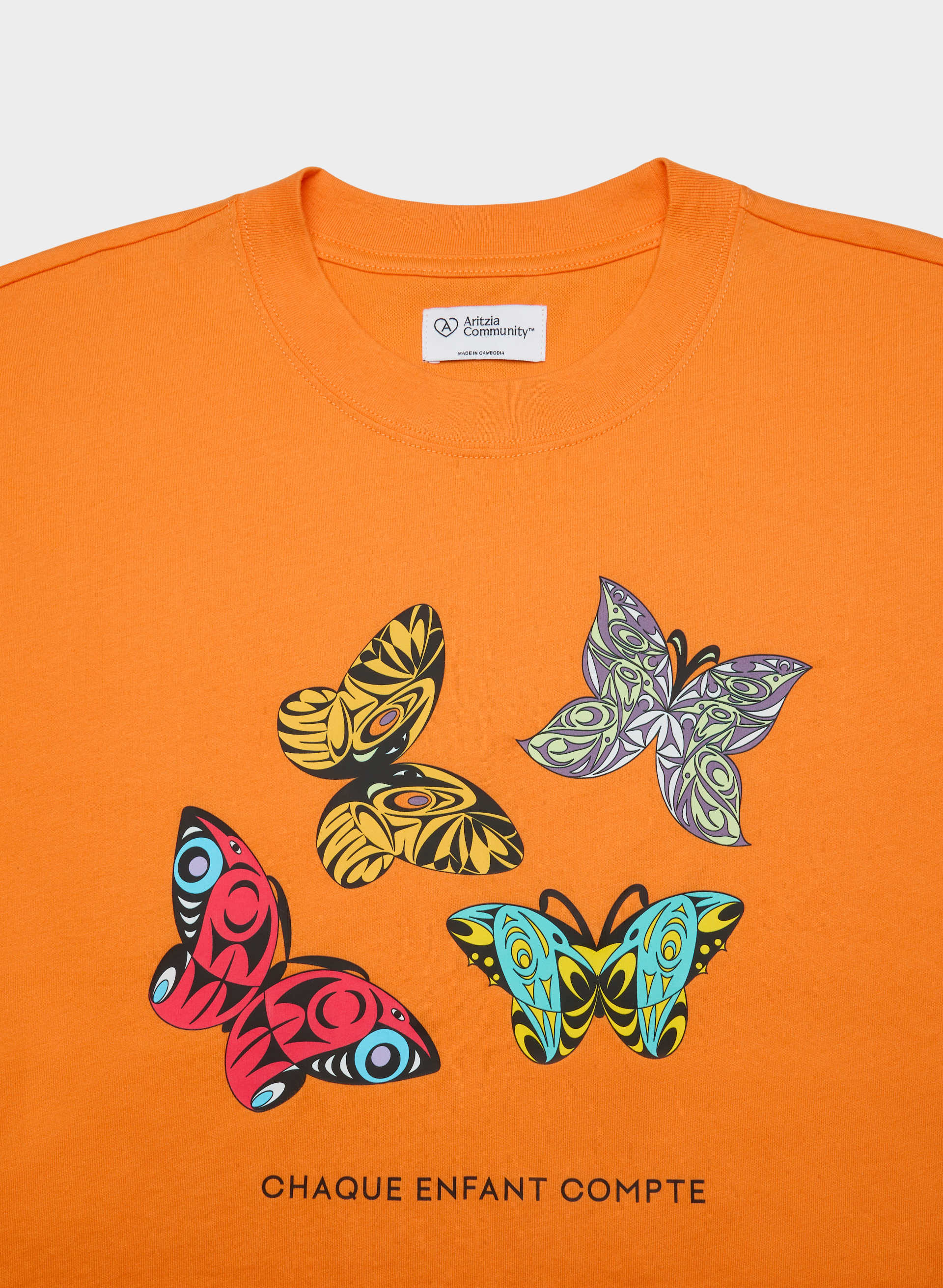 T-SHIRT DE LA JOURNÉE DU CHANDAIL ORANGE 2026 | Aritzia