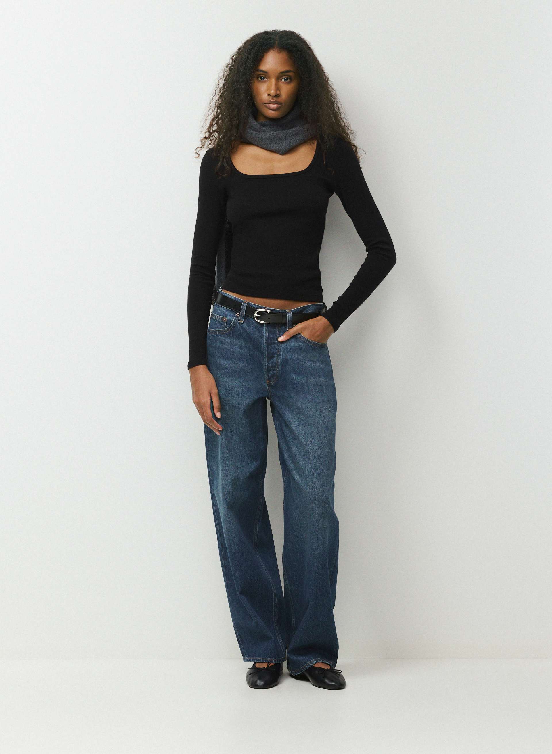 HOMESTRETCH™ RIB FREQUENCY LONGSLEEVE | Aritzia