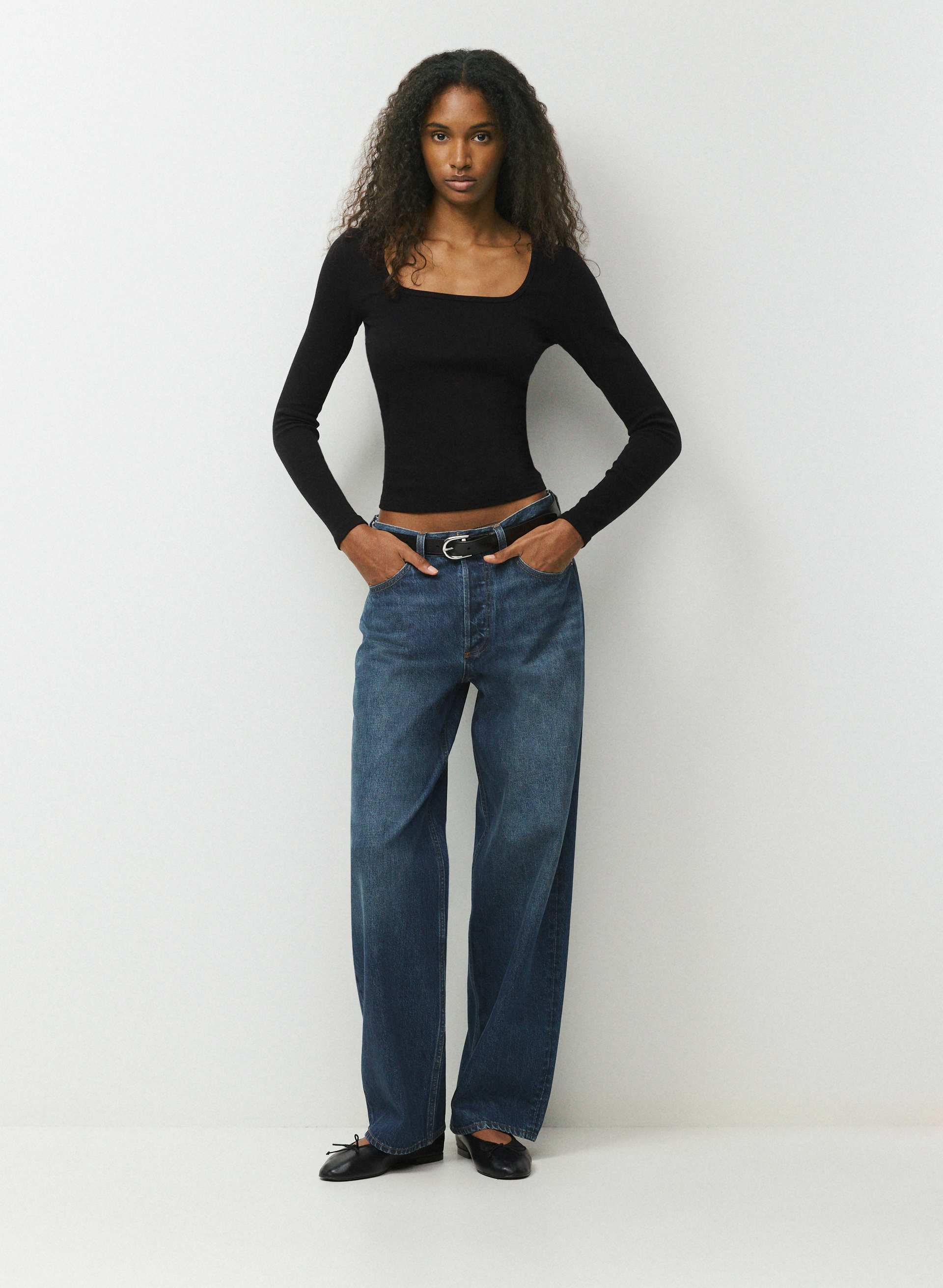 HOMESTRETCH™ RIB FREQUENCY LONGSLEEVE | Aritzia