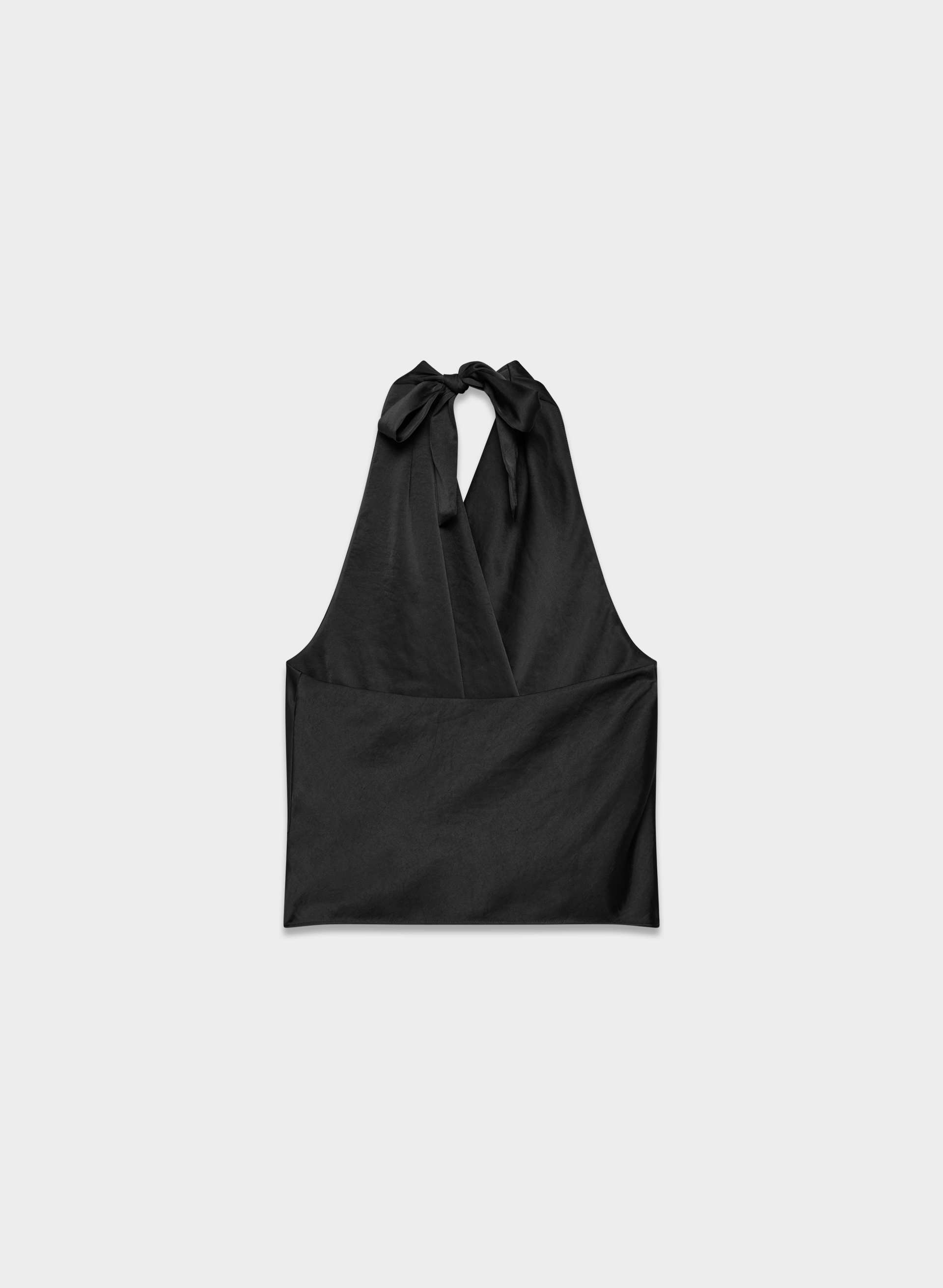 MARTINI SATIN HALTER TOP | Aritzia