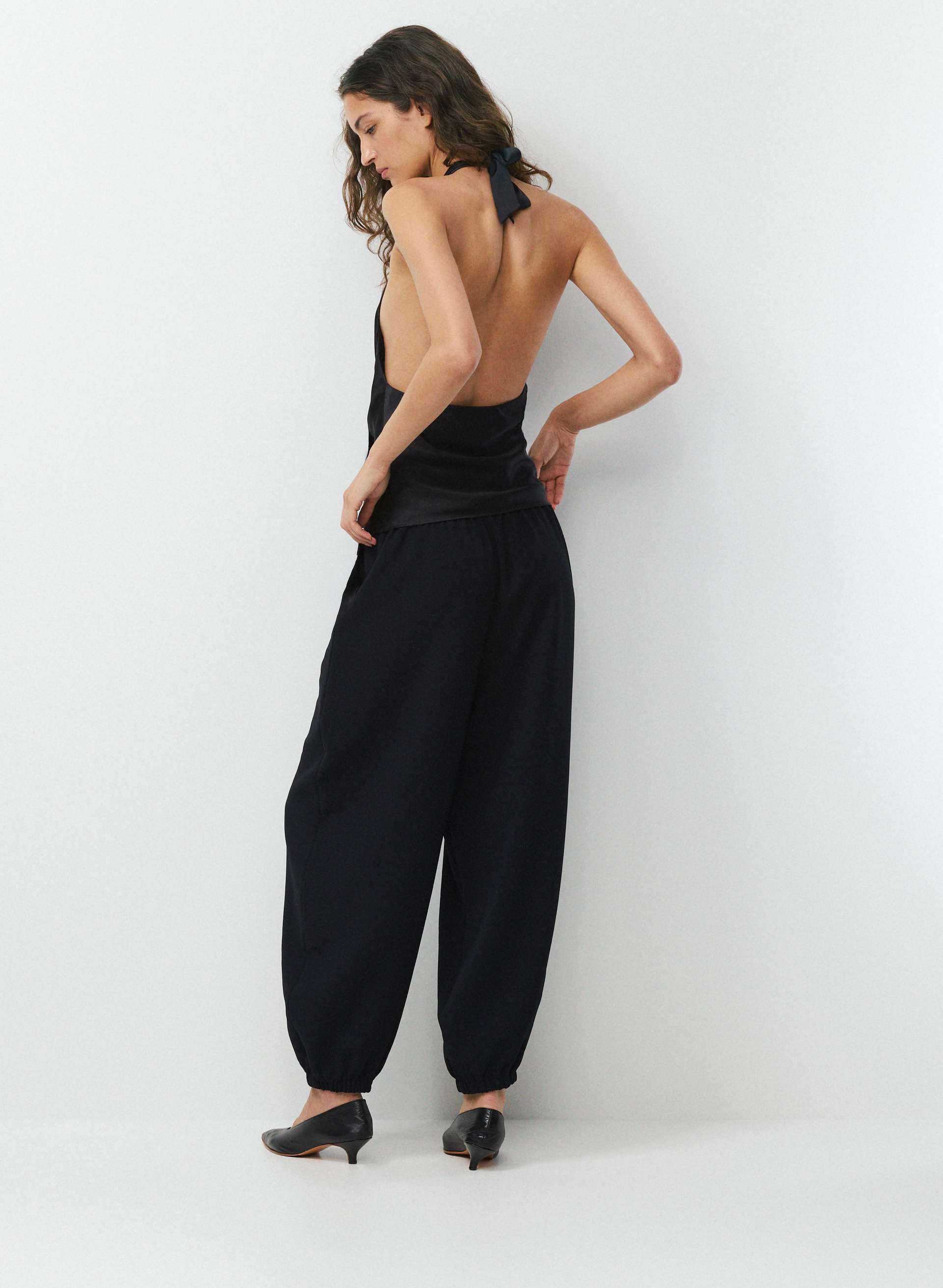 MARTINI SATIN HALTER TOP | Aritzia