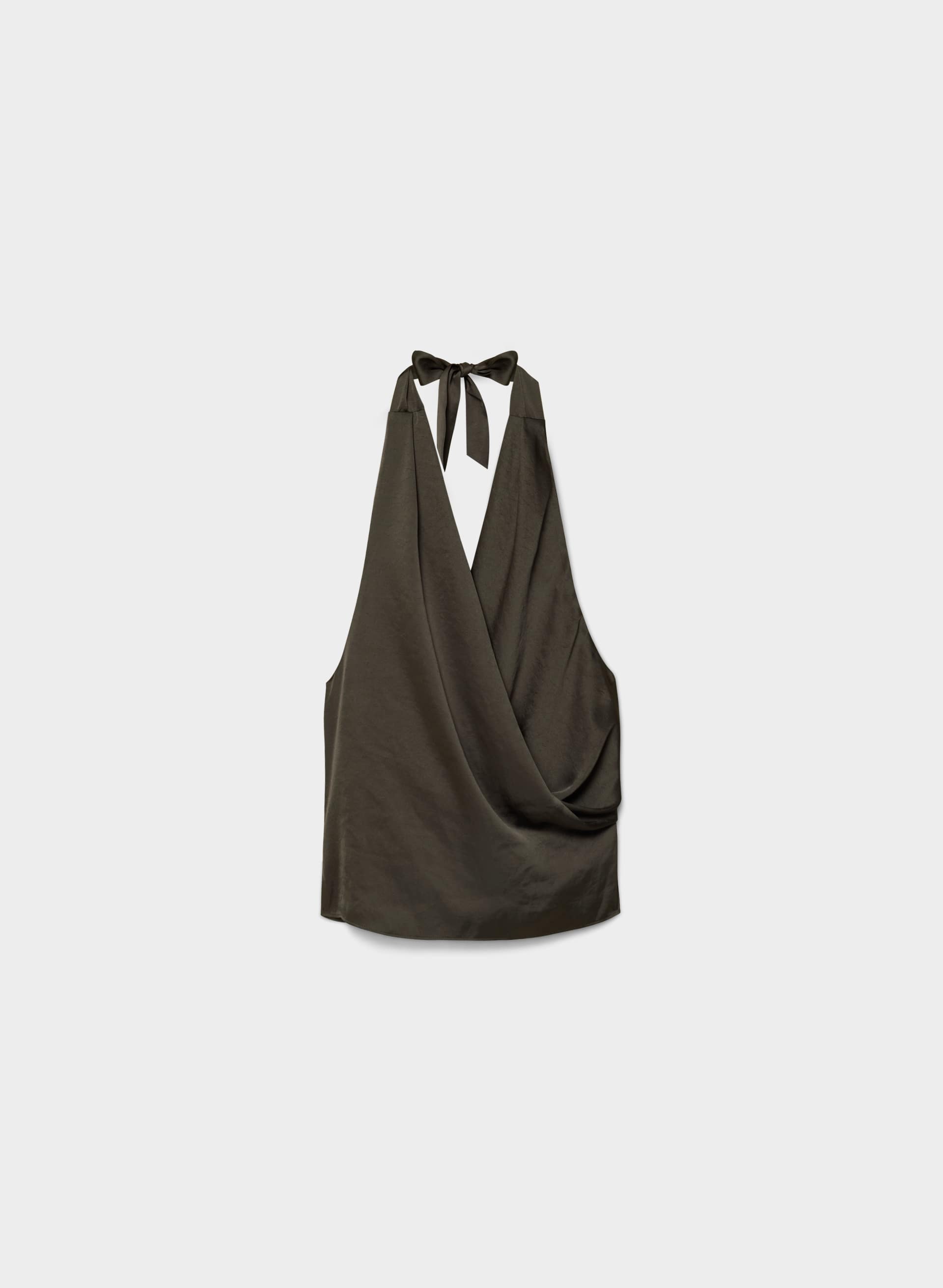 MARTINI SATIN HALTER TOP | Aritzia