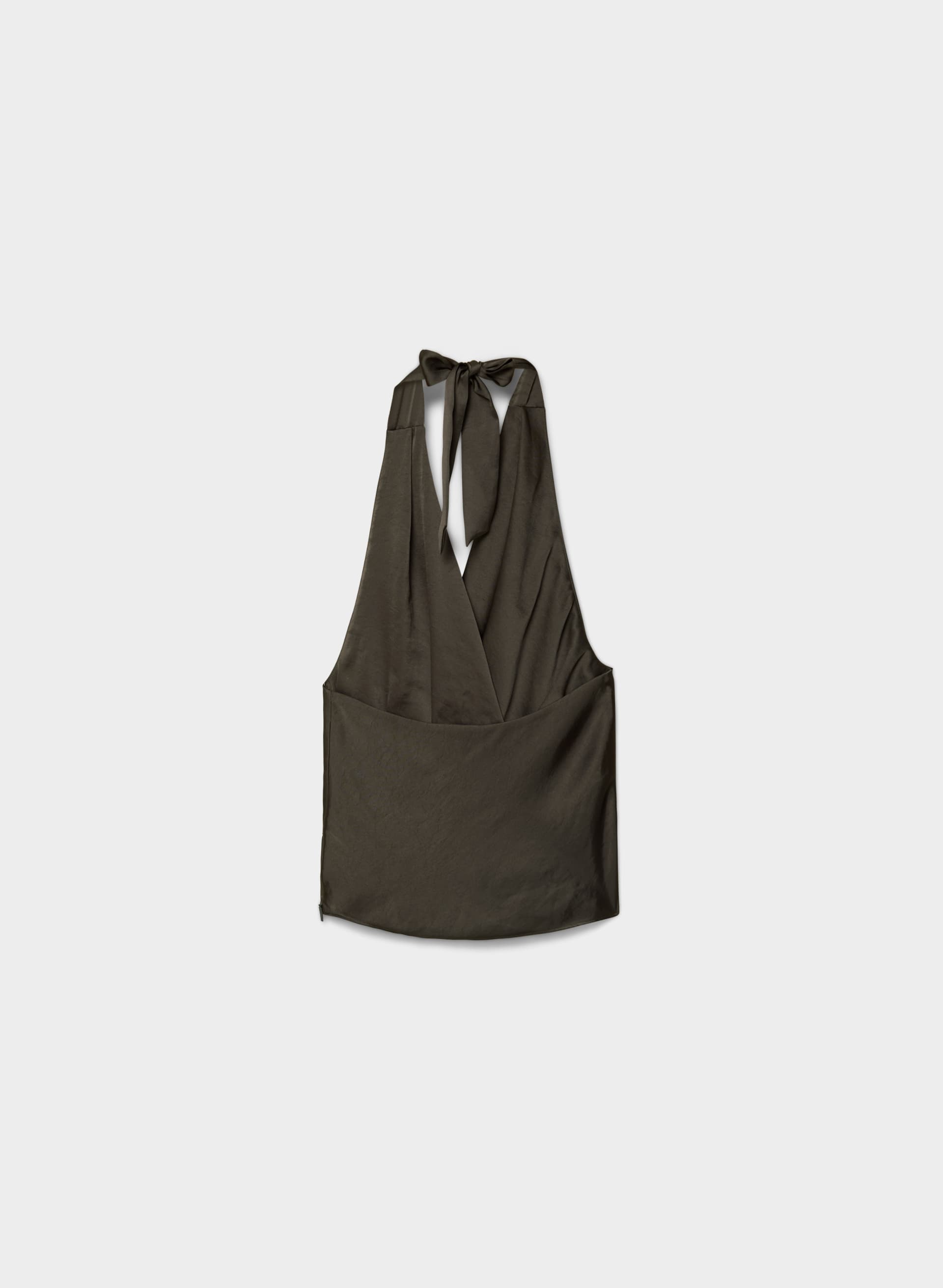 MARTINI SATIN HALTER TOP | Aritzia